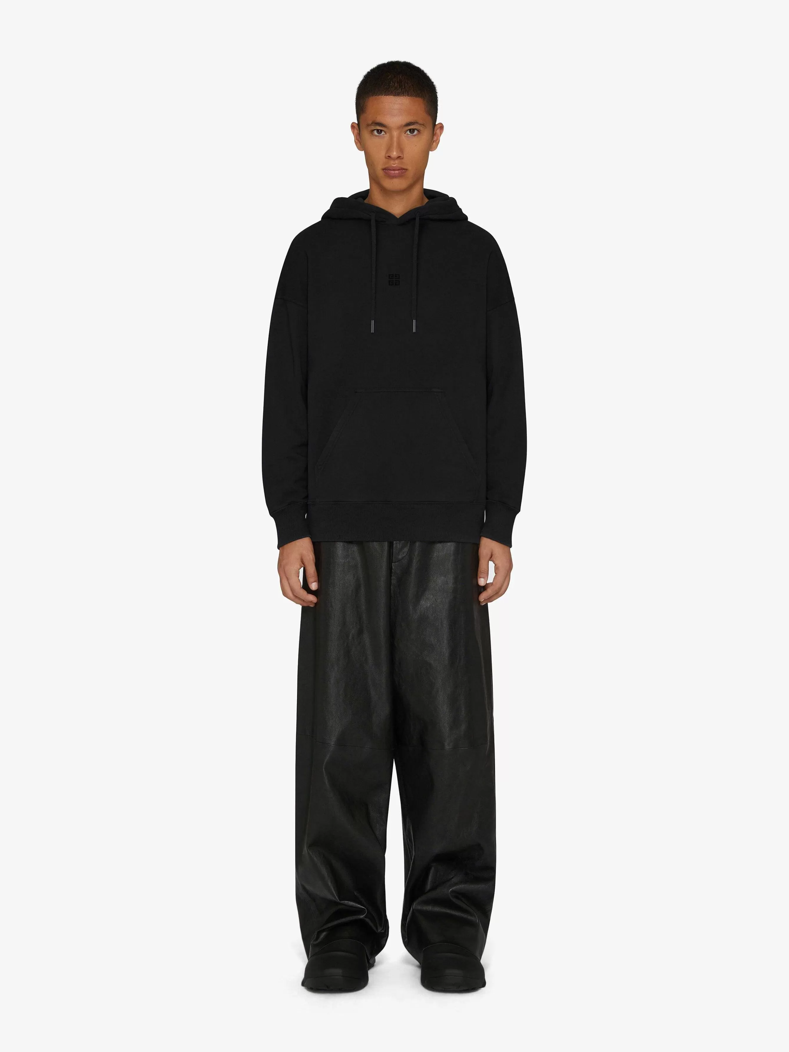 Givenchy Sweats Et Sweats A Capuche>4G - Sweat A Capuche Coupe Slim En Polaire Noir