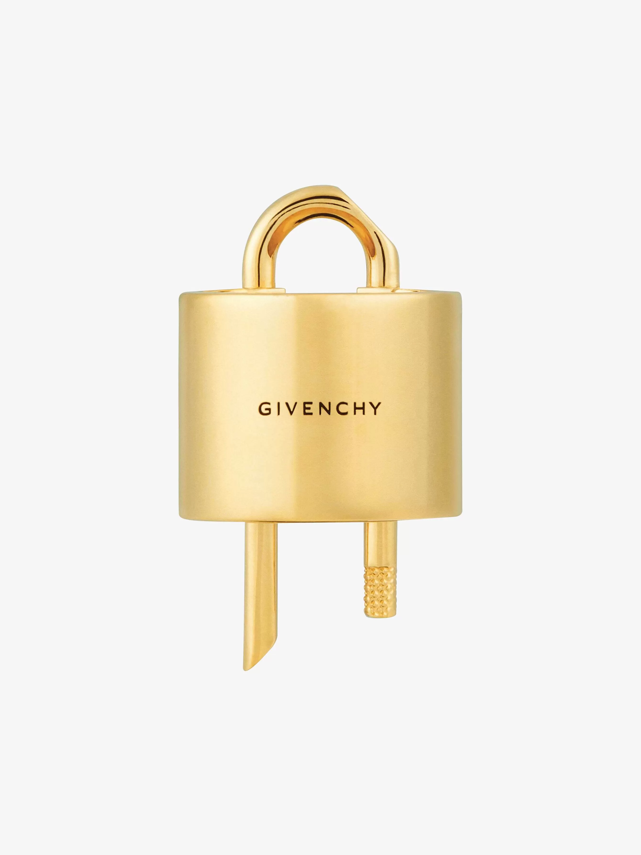 Givenchy Bijoux>Anneau De Verrouillage En U En Metal Jaune Dore