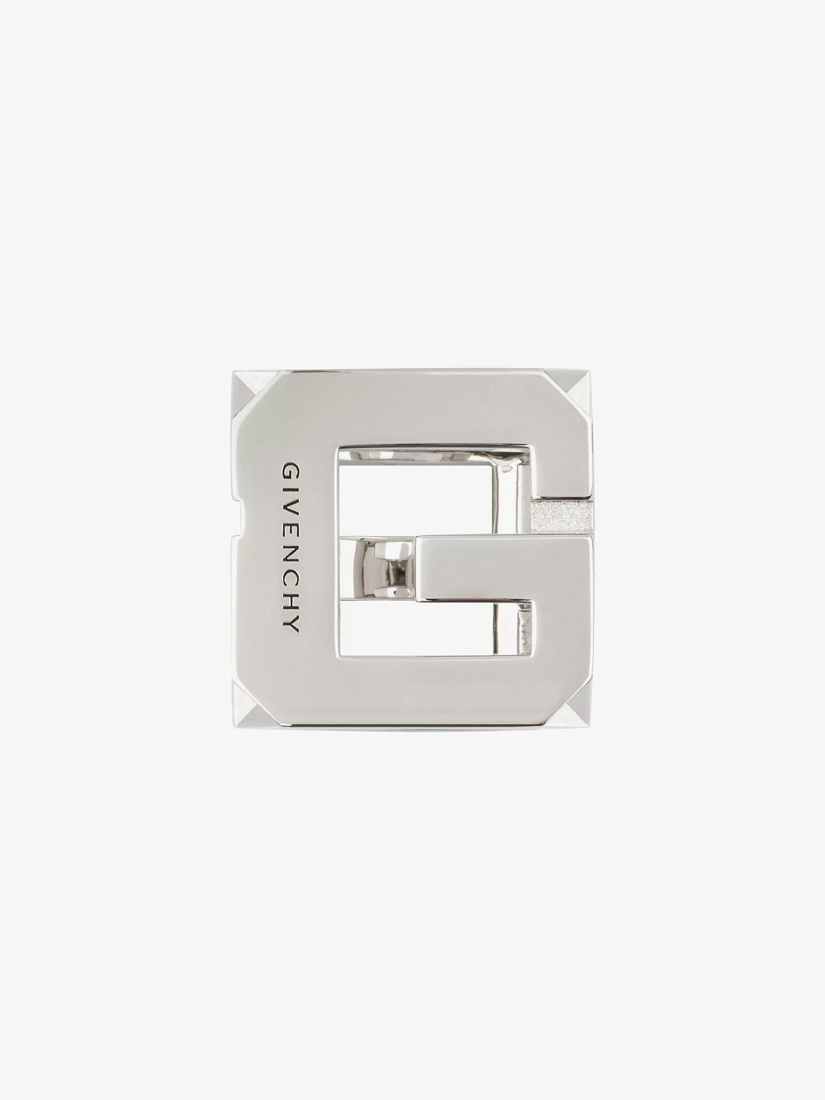 Givenchy Bijoux>Bague G Cube En Metal Argente