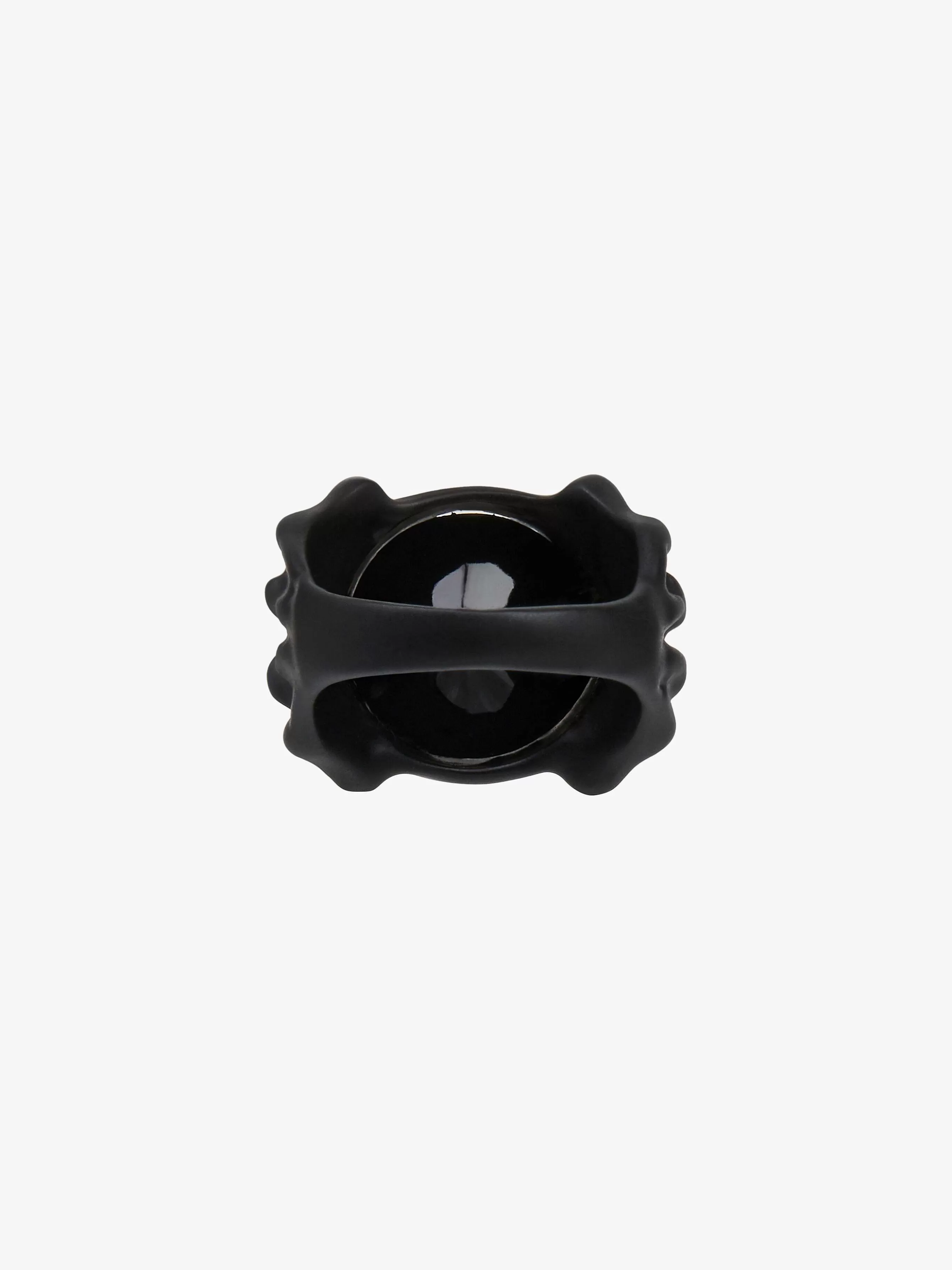 Givenchy Bijoux>Bague G Skull En Email Avec Cristal Noir