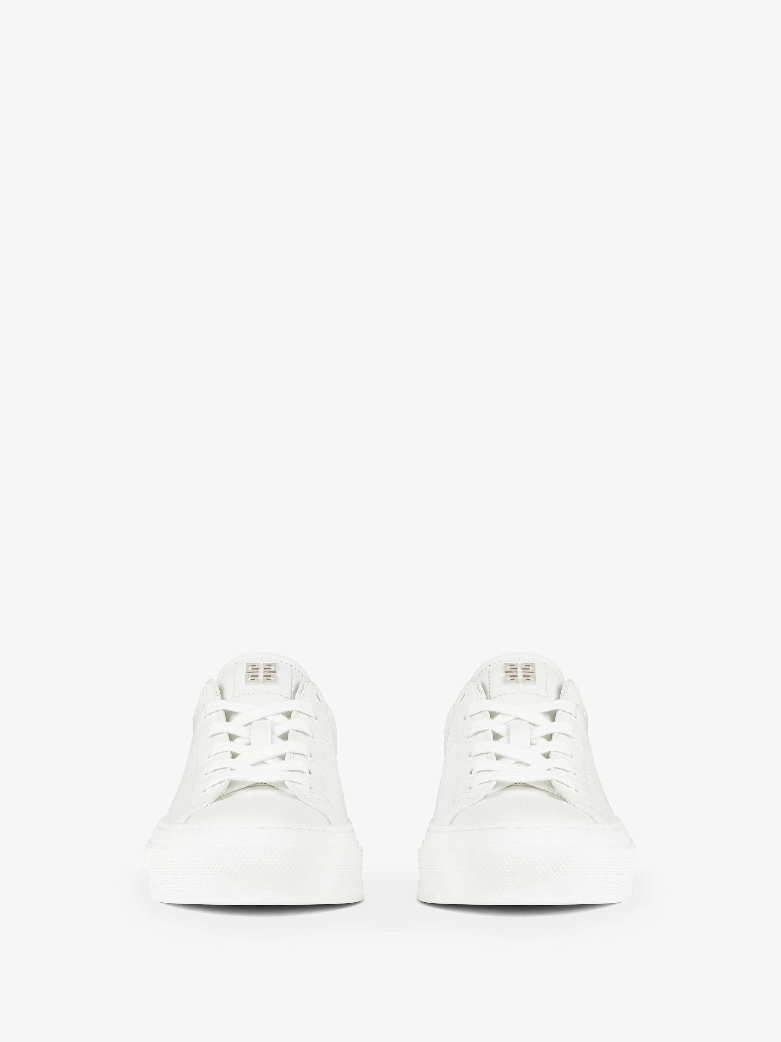 Givenchy Baskets>Baskets City Sport En Cuir Blanc Noir