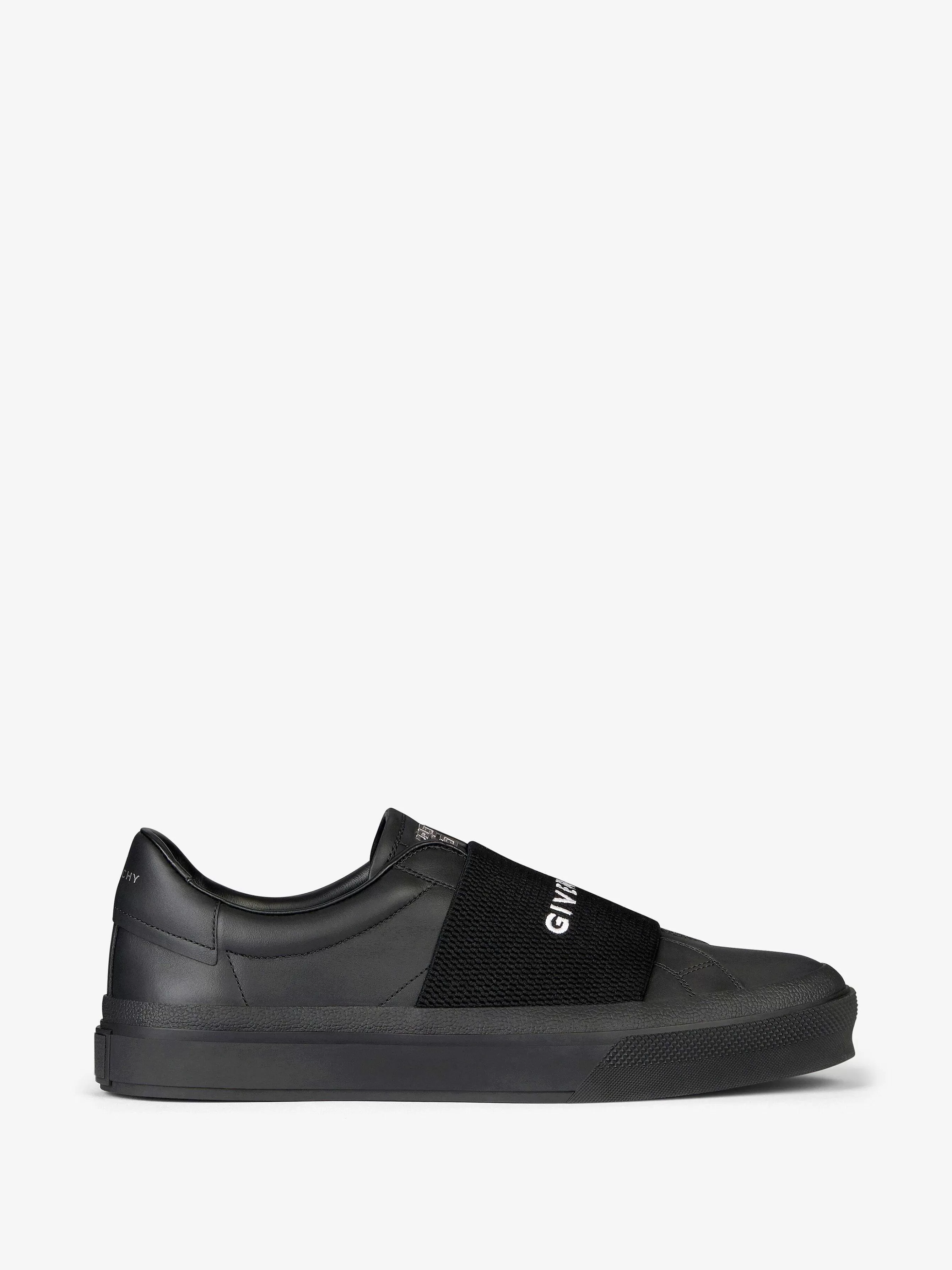 Givenchy Baskets>Baskets City Sport En Cuir Avec Sangle Noir