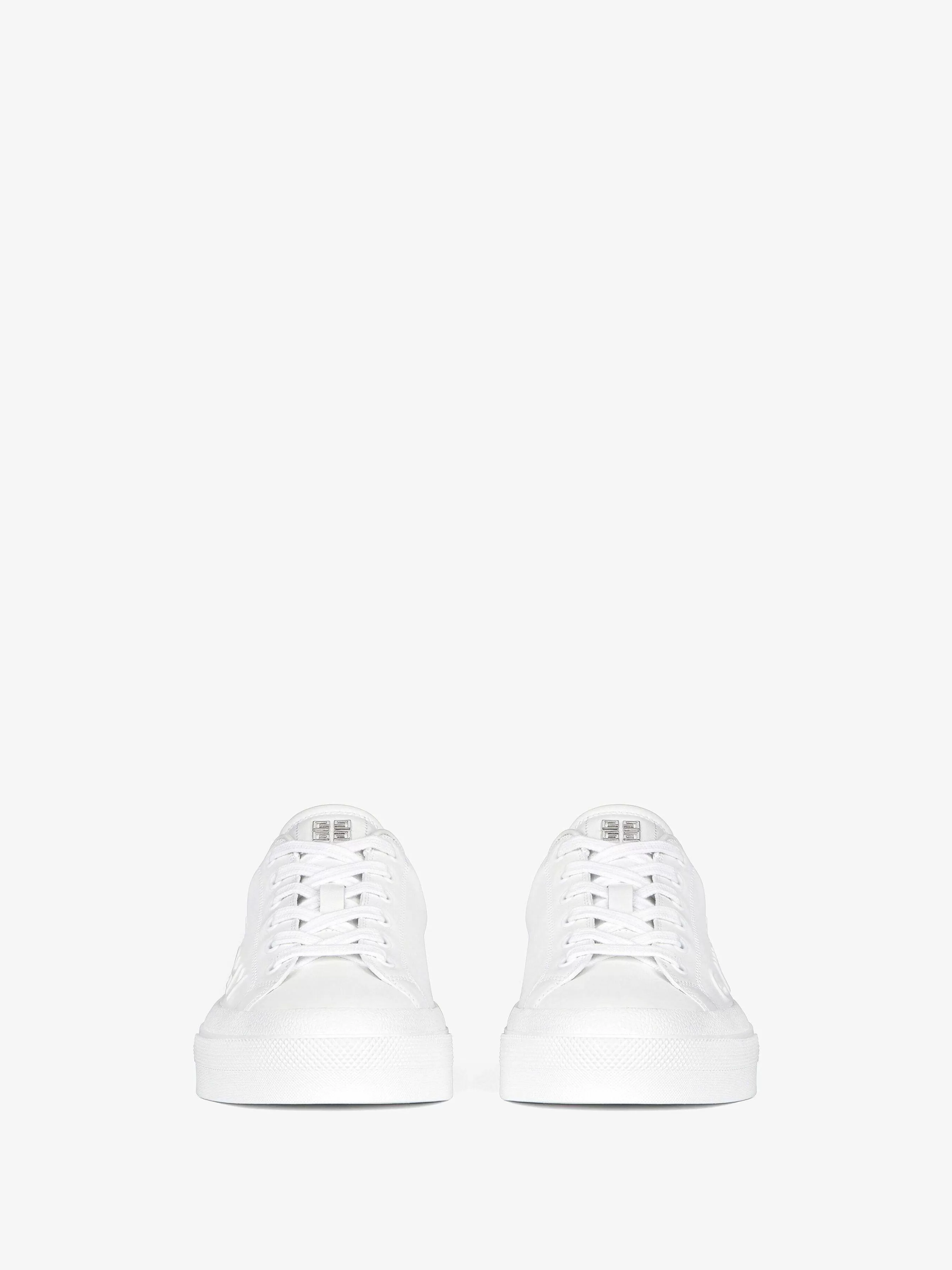 Givenchy Baskets>Baskets City Sport En Cuir Blanc