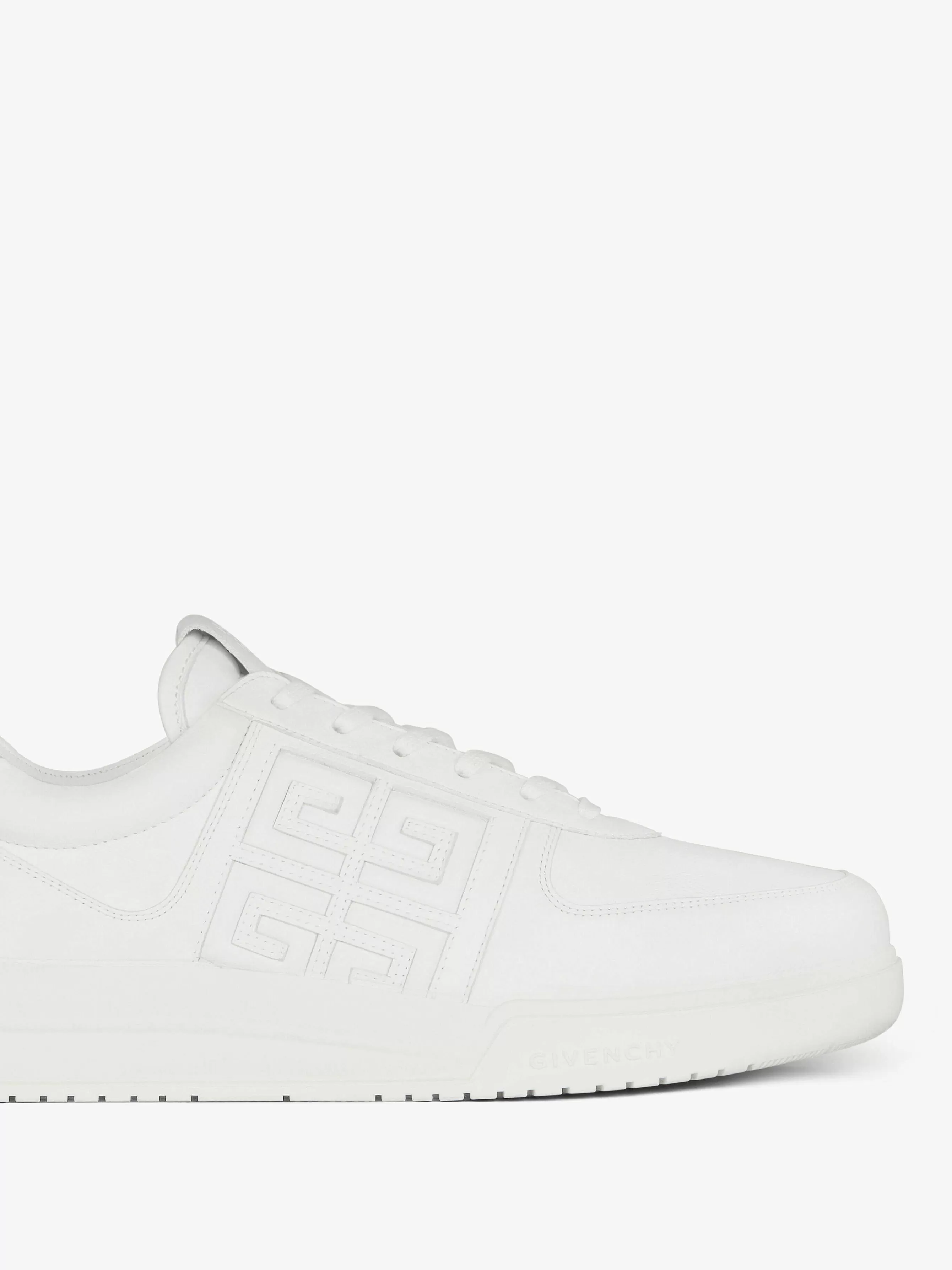 Givenchy G4>Baskets G4 En Cuir Blanc