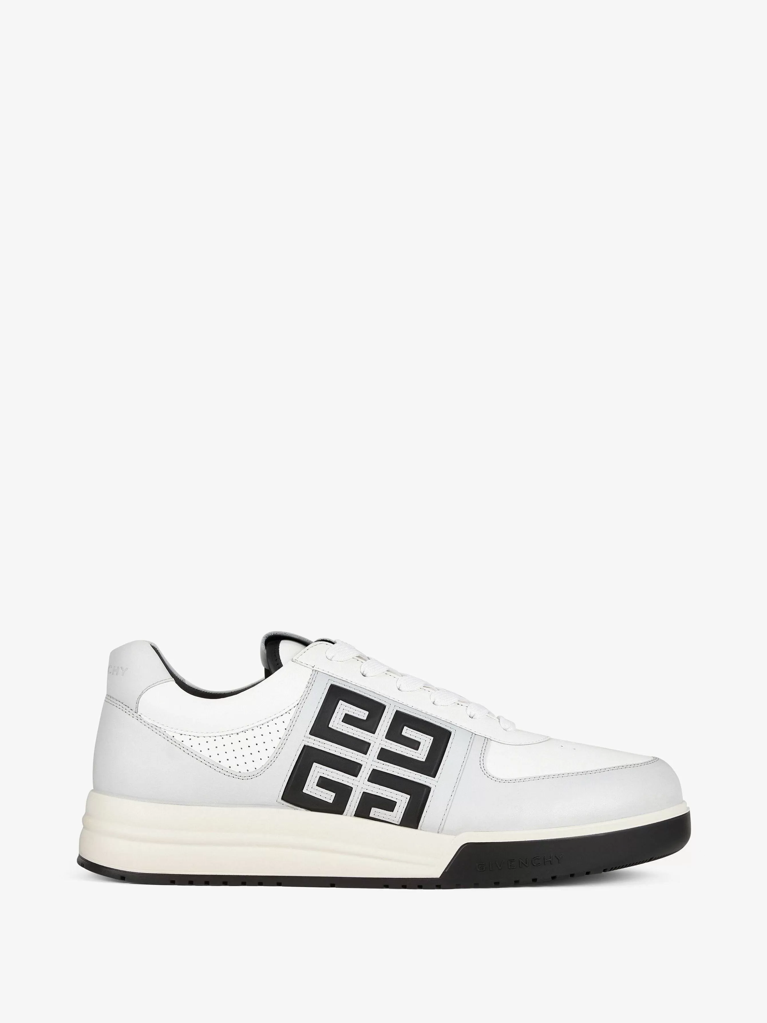 Givenchy Baskets>Baskets G4 En Cuir Et Cuir Perfore Gris Noir