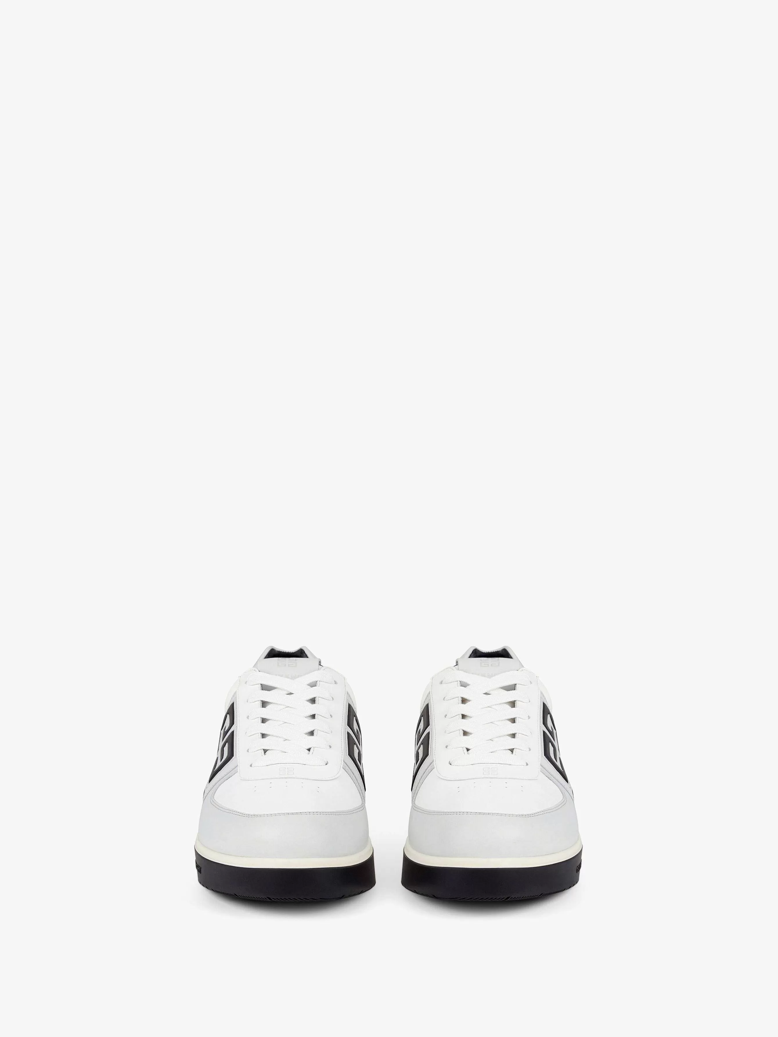 Givenchy Baskets>Baskets G4 En Cuir Et Cuir Perfore Gris Noir