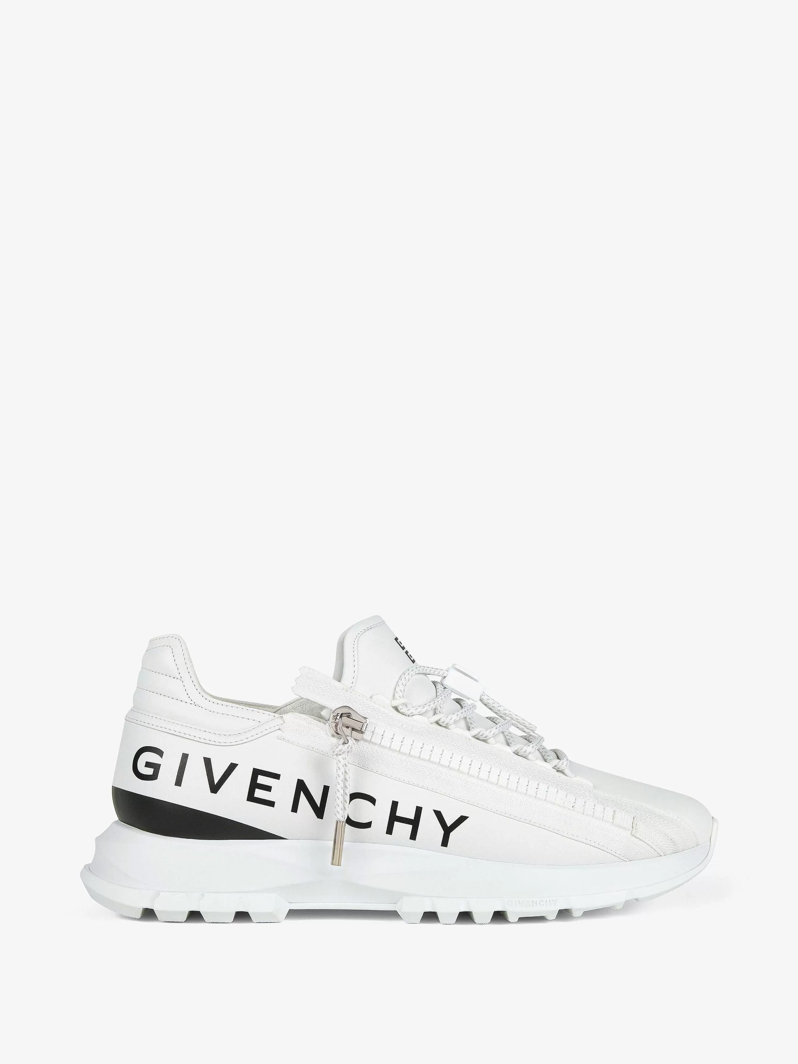 Givenchy Baskets>Baskets Spectre Runner En Cuir Avec Fermeture Eclair Blanc