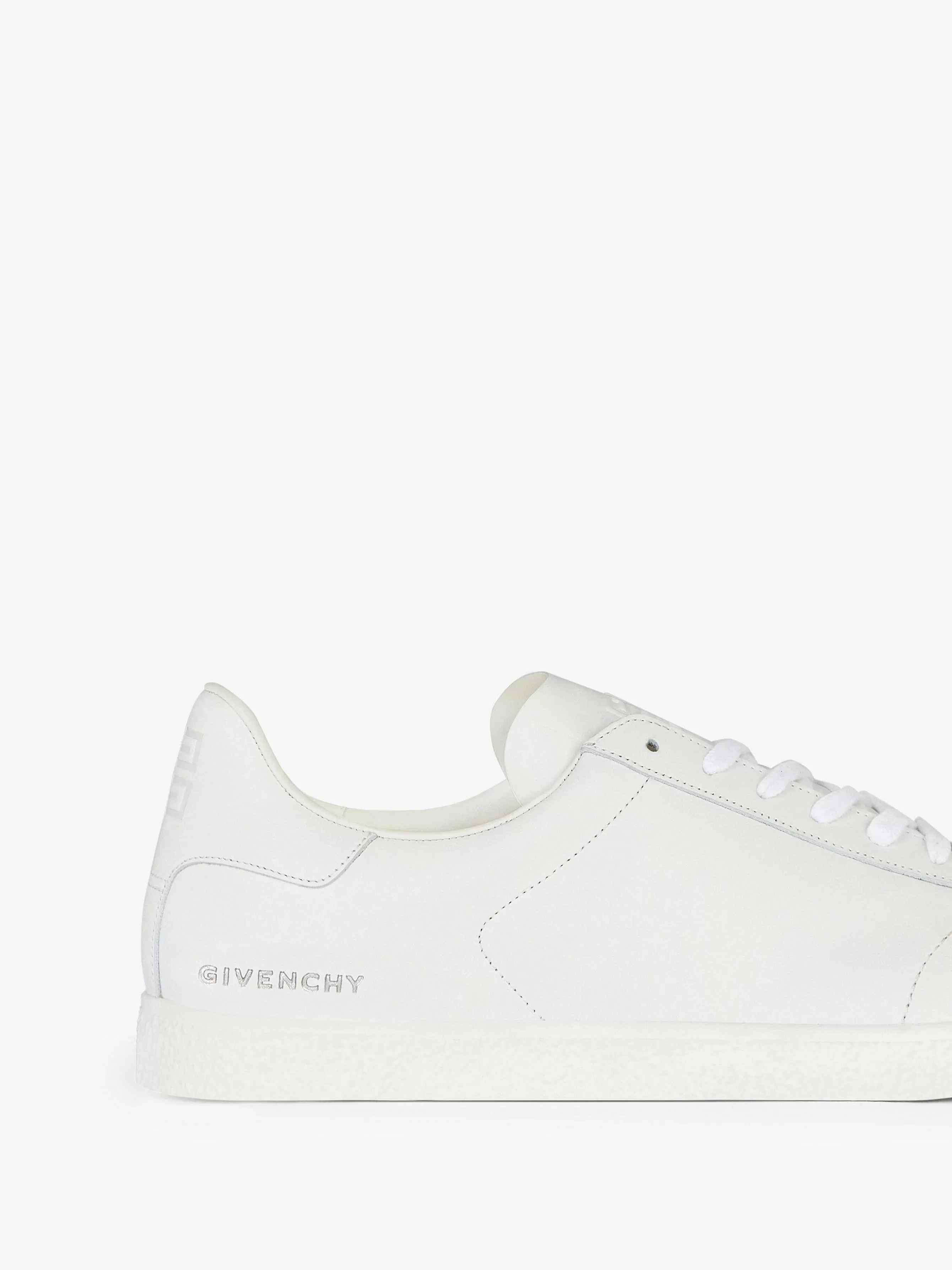 Givenchy Baskets>Baskets Town En Cuir Blanc