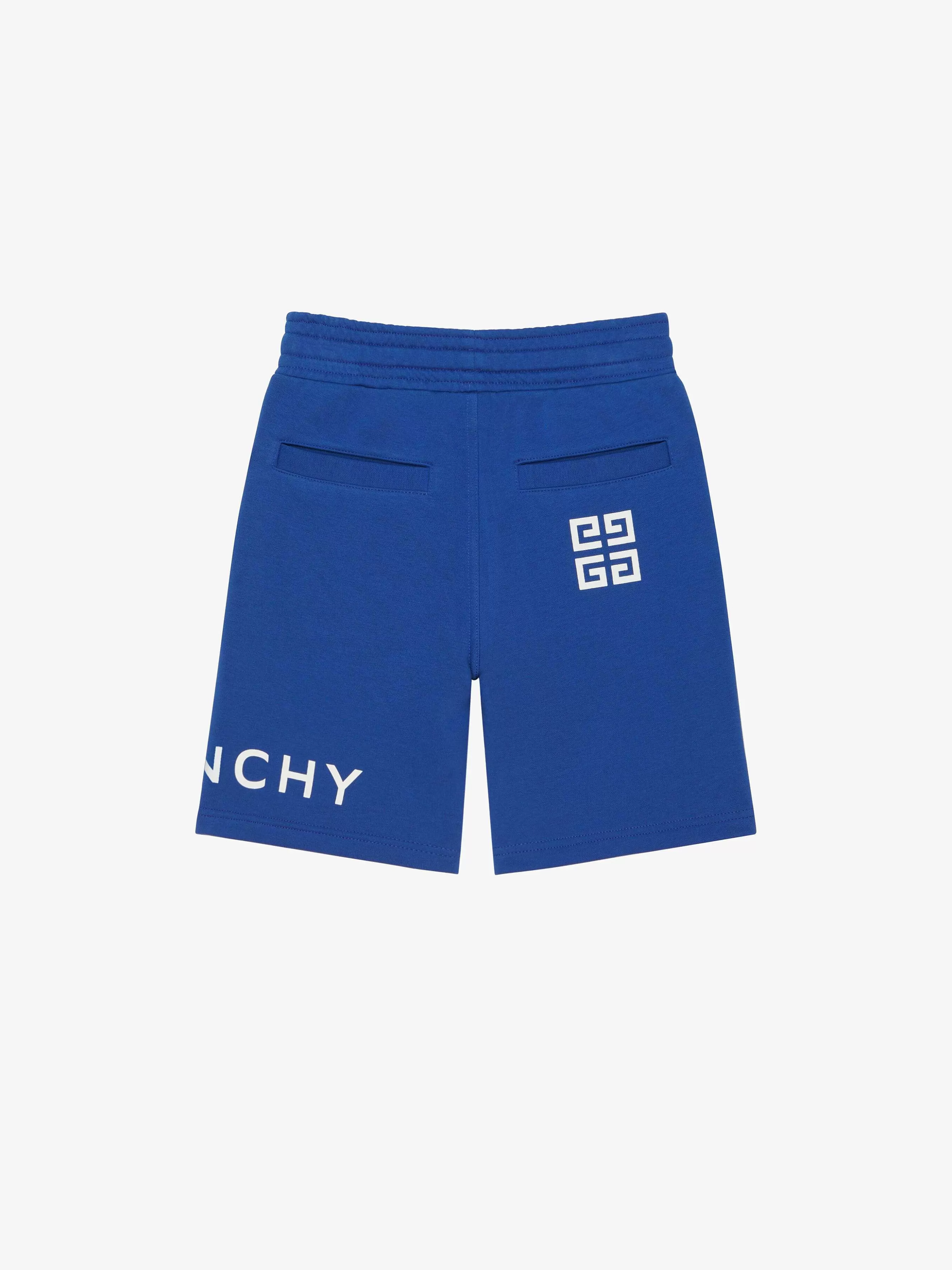 Givenchy Garçon (4 À 12 Ans)>Bermuda En Molleton Bleu Royal