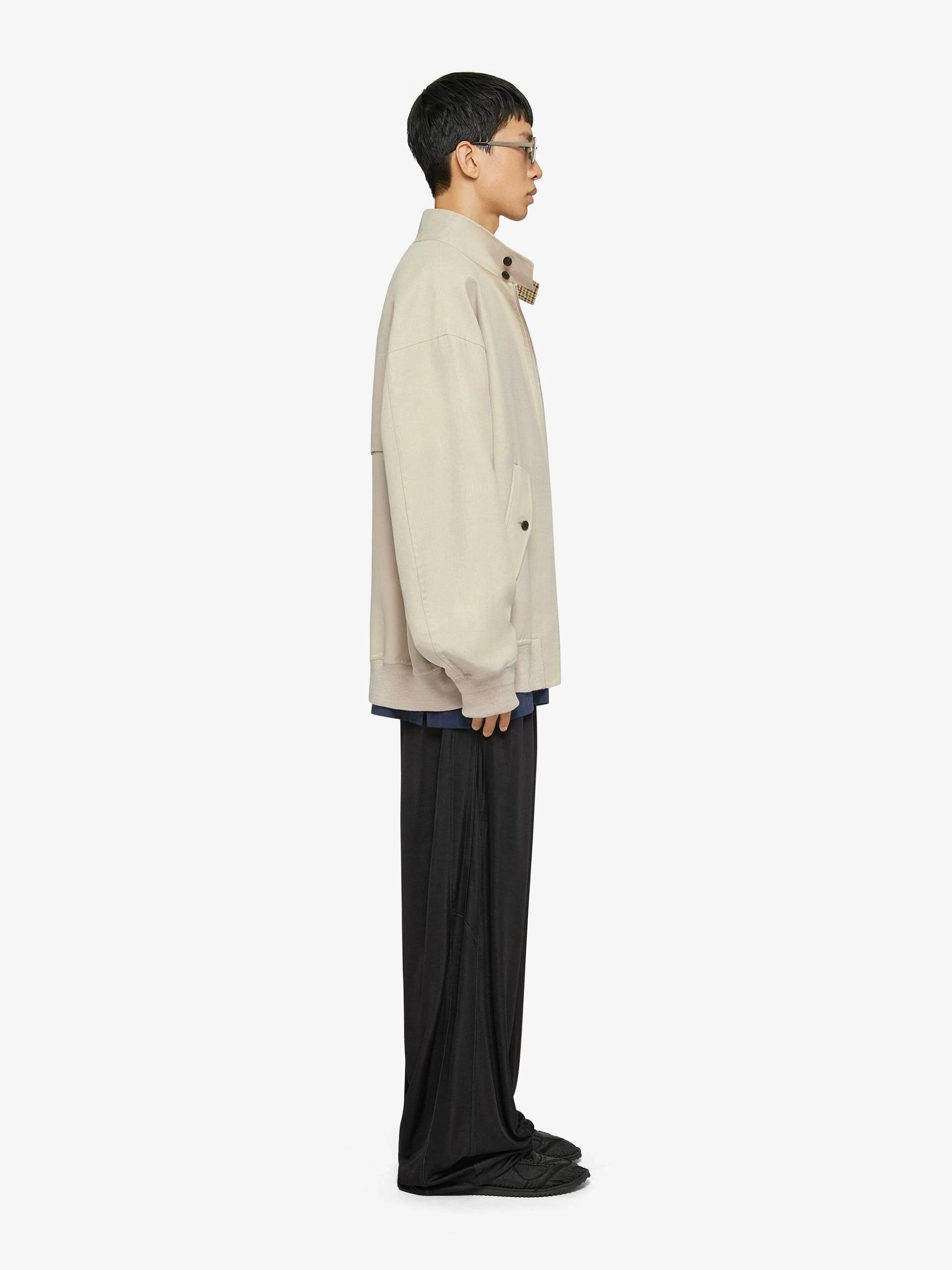 Givenchy Vetements D'Exterieur Et Blousons>Blouson Bomber En Coton Beige Clair