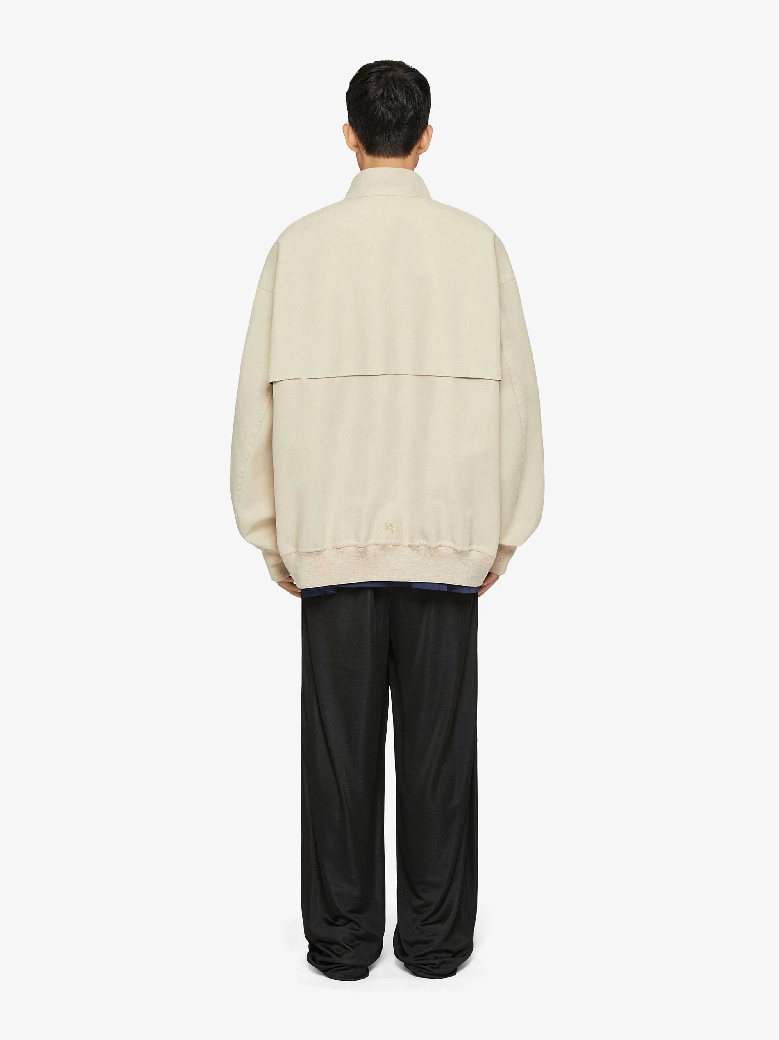 Givenchy Vetements D'Exterieur Et Blousons>Blouson Bomber En Coton Beige Clair