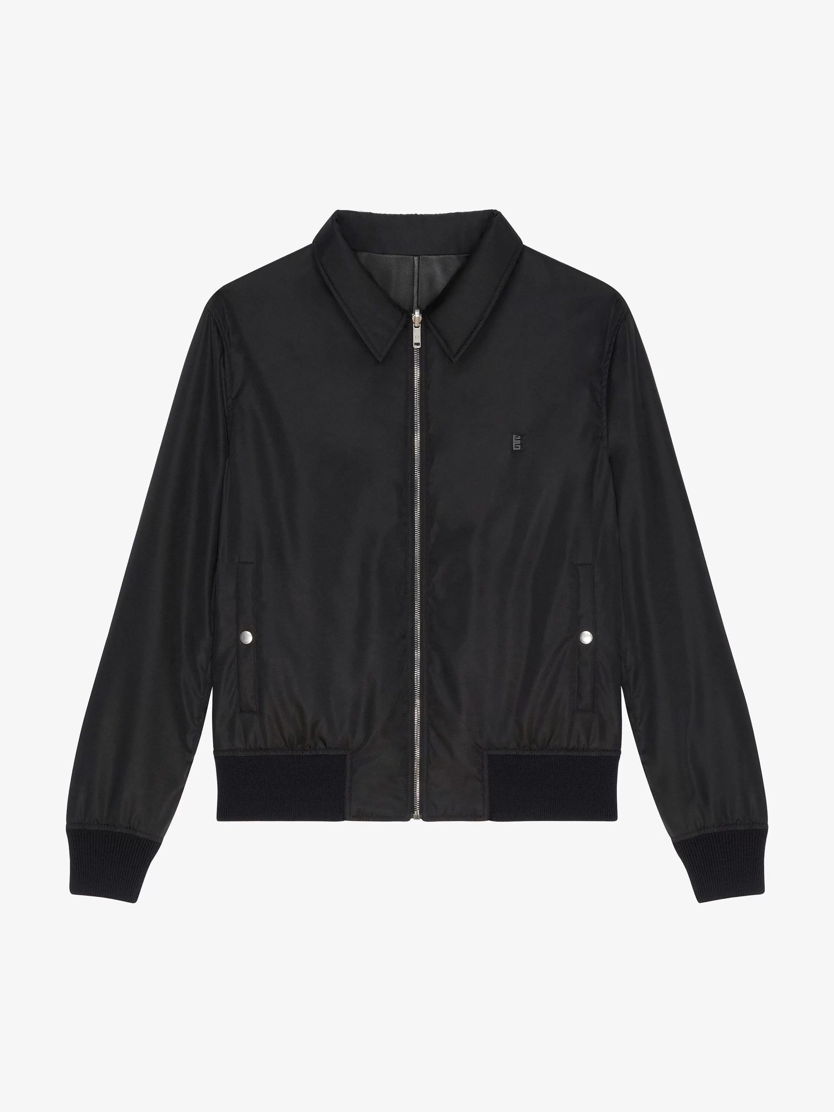 Givenchy Vetements D'Exterieur Et Blousons>Blouson Bomber Reversible En Cuir Noir