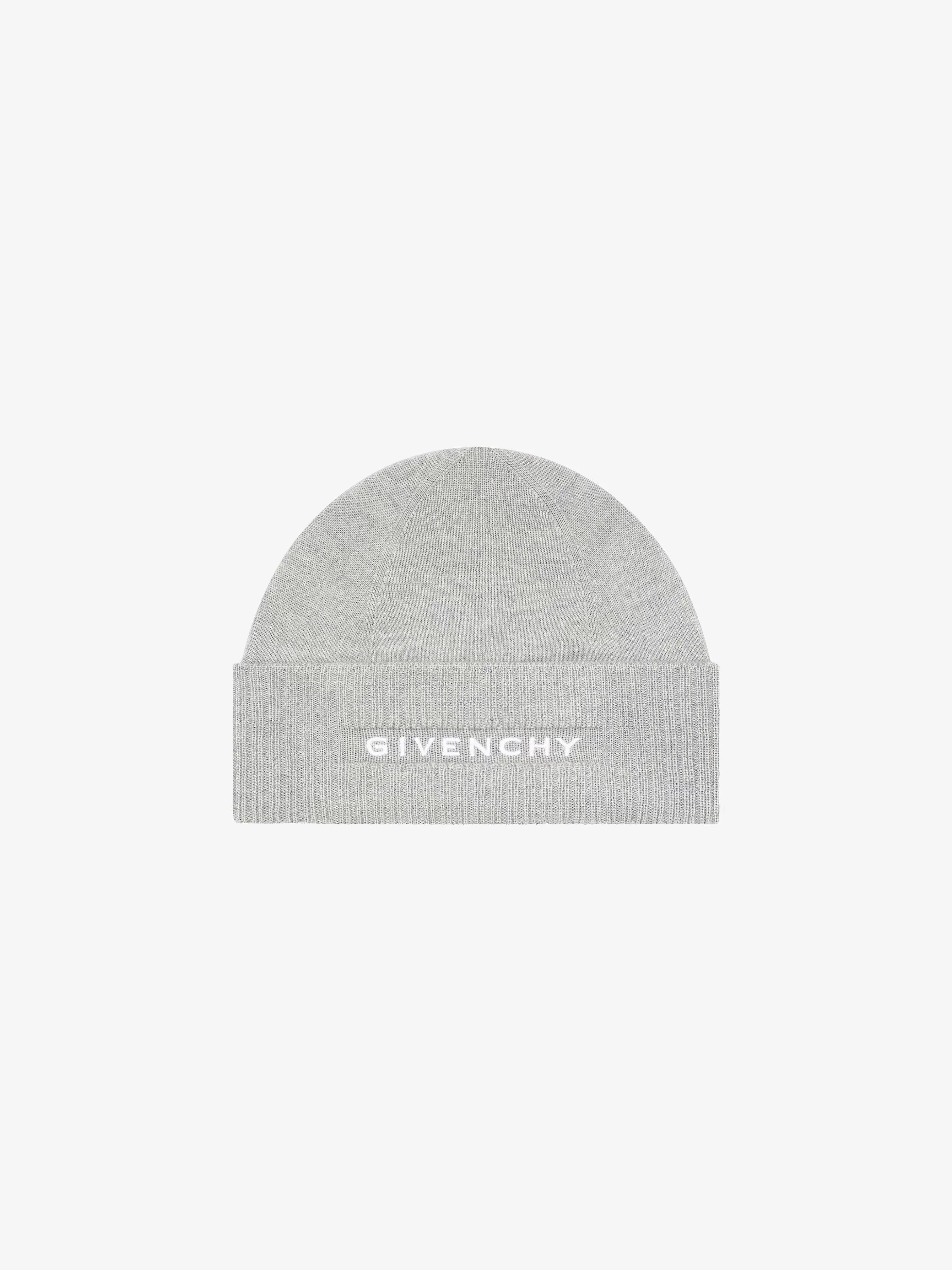 Givenchy Autres Accessoires>Bonnet 4G En Laine Gris Clair