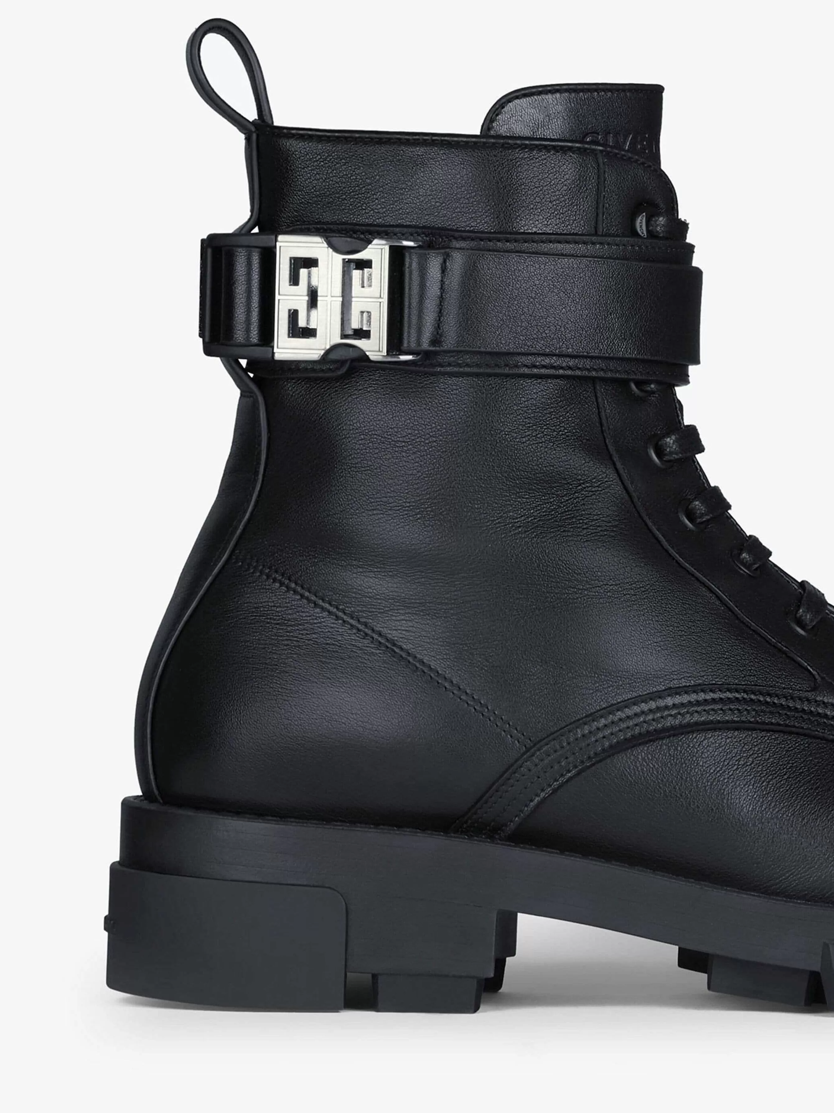 Givenchy Bottes & Derbies>Bottes Terra En Cuir Avec Boucle 4G Noir