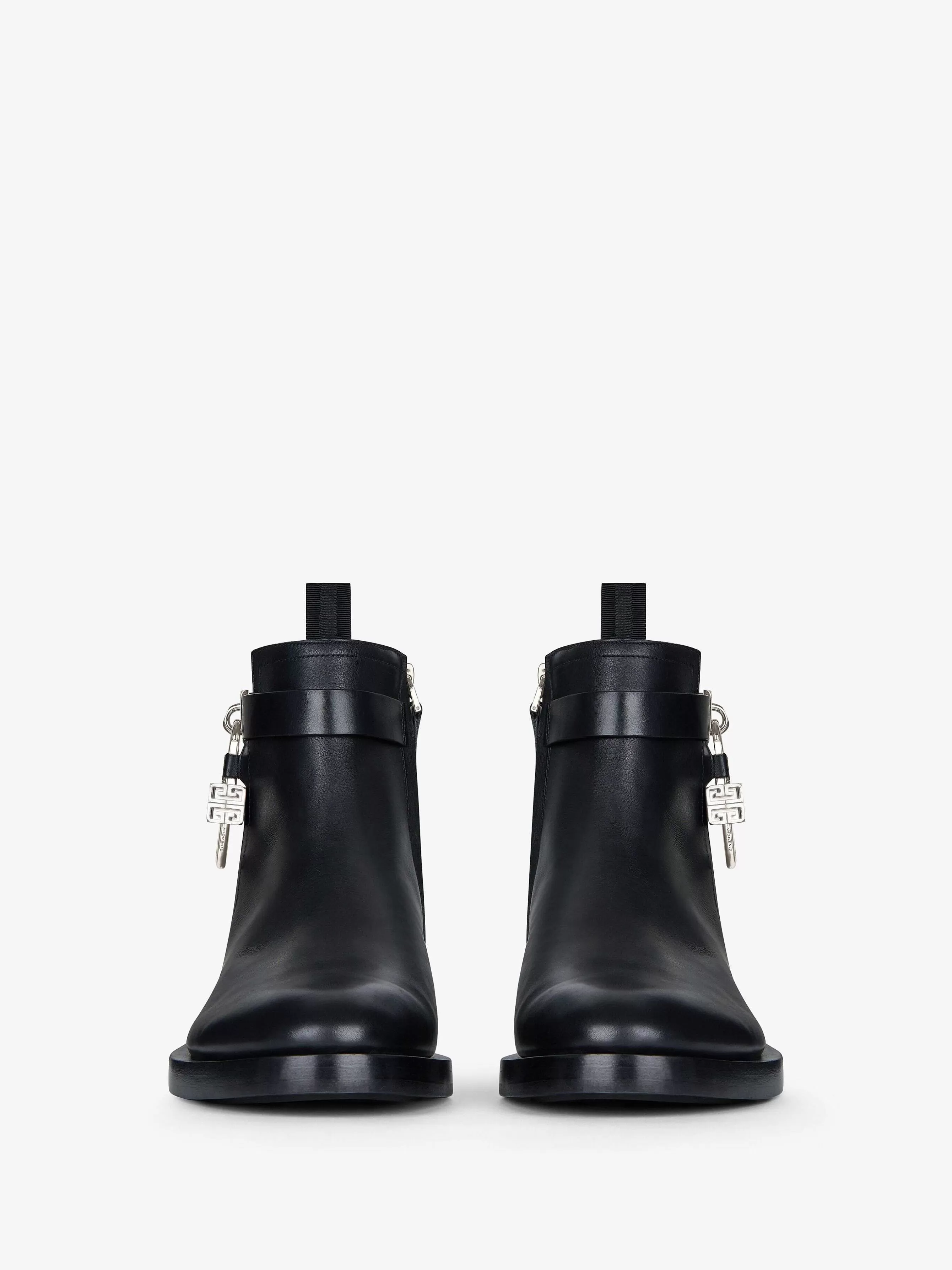 Givenchy Bottes & Derbies>Bottines Lock En Cuir Noir