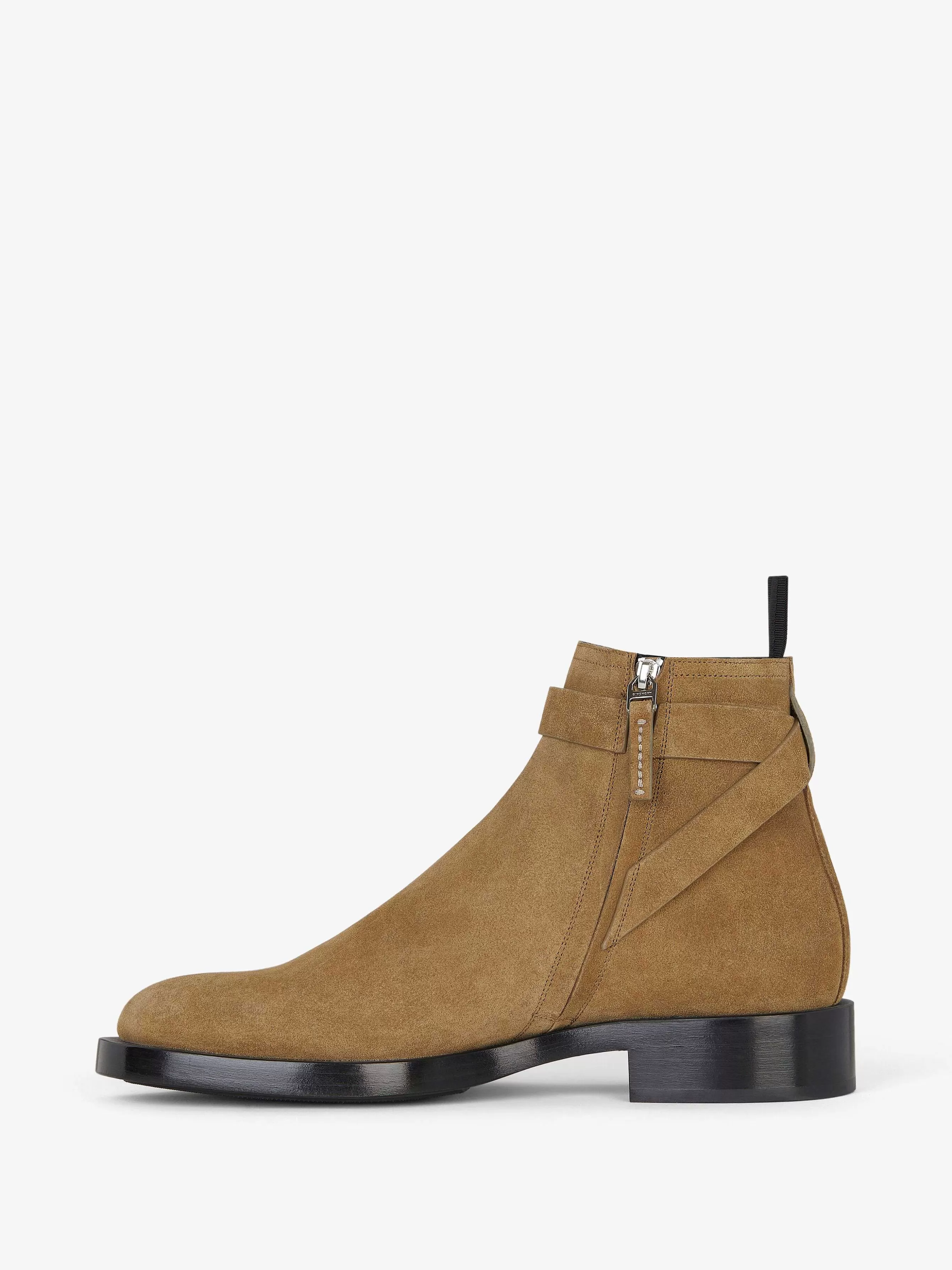 Givenchy Bottes & Derbies>Bottines Lock En Daim Brun Clair