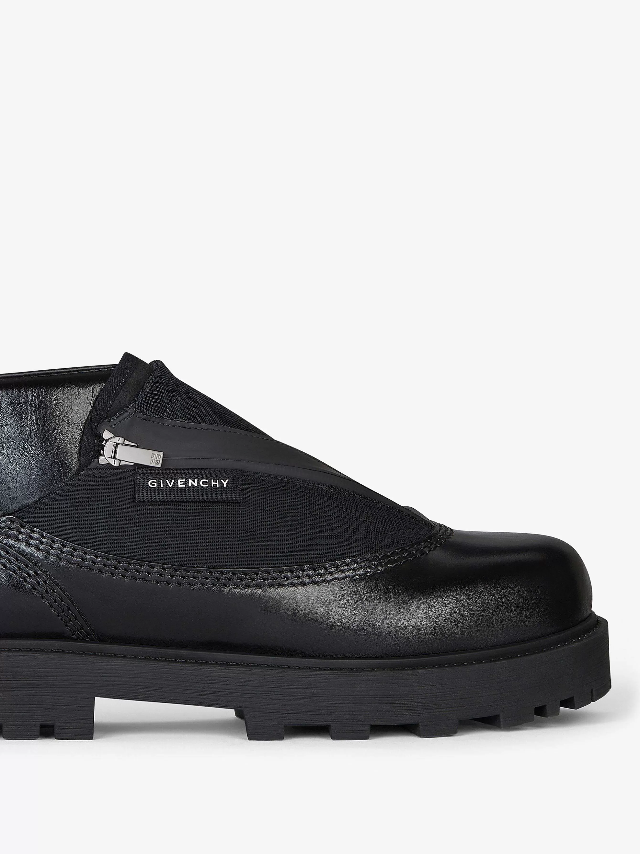 Givenchy Bottes & Derbies>Bottines Storm En Cuir Avec Zip Noir