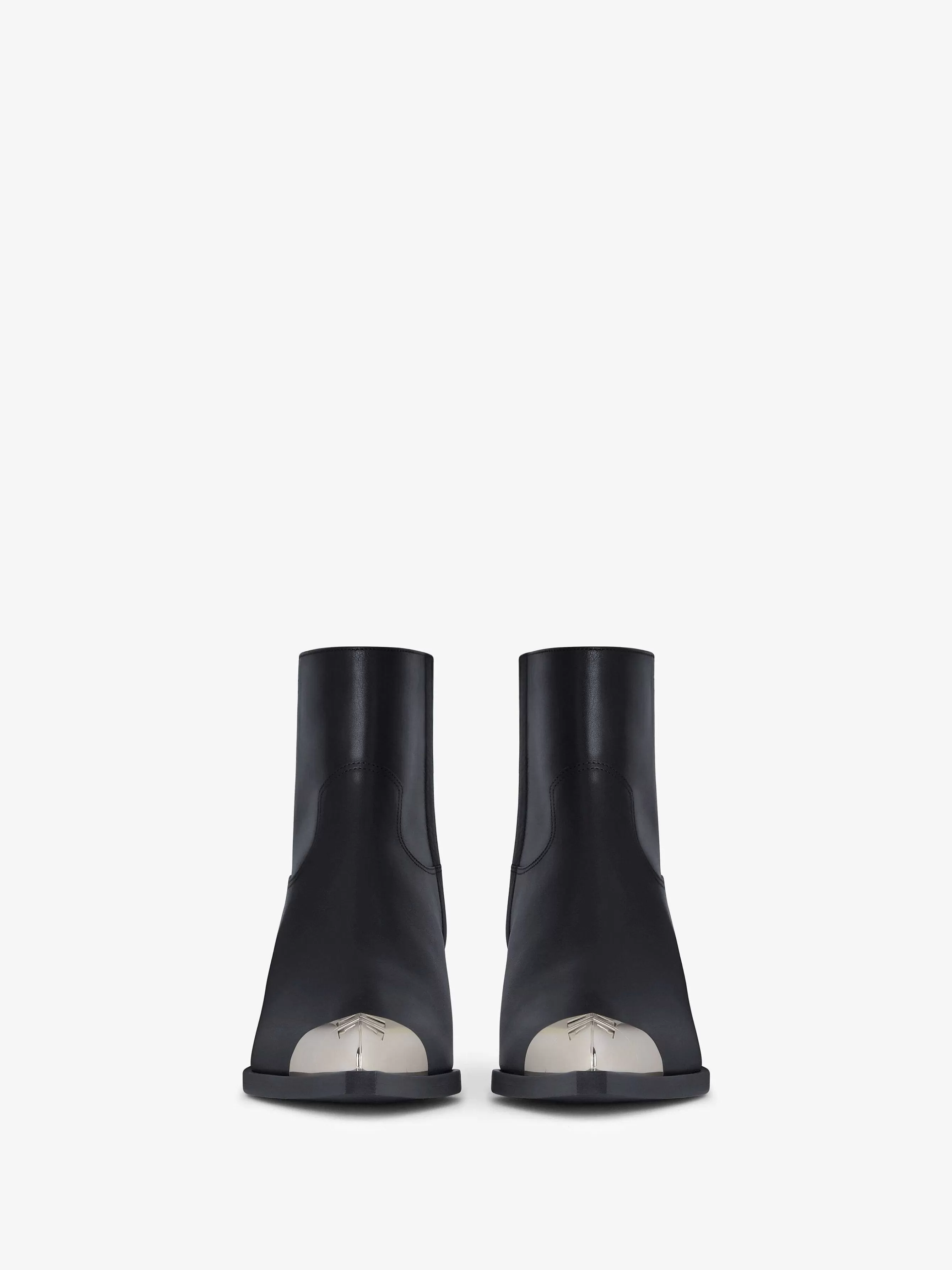 Givenchy Bottes Et Bottines>Bottines Western En Cuir Noir