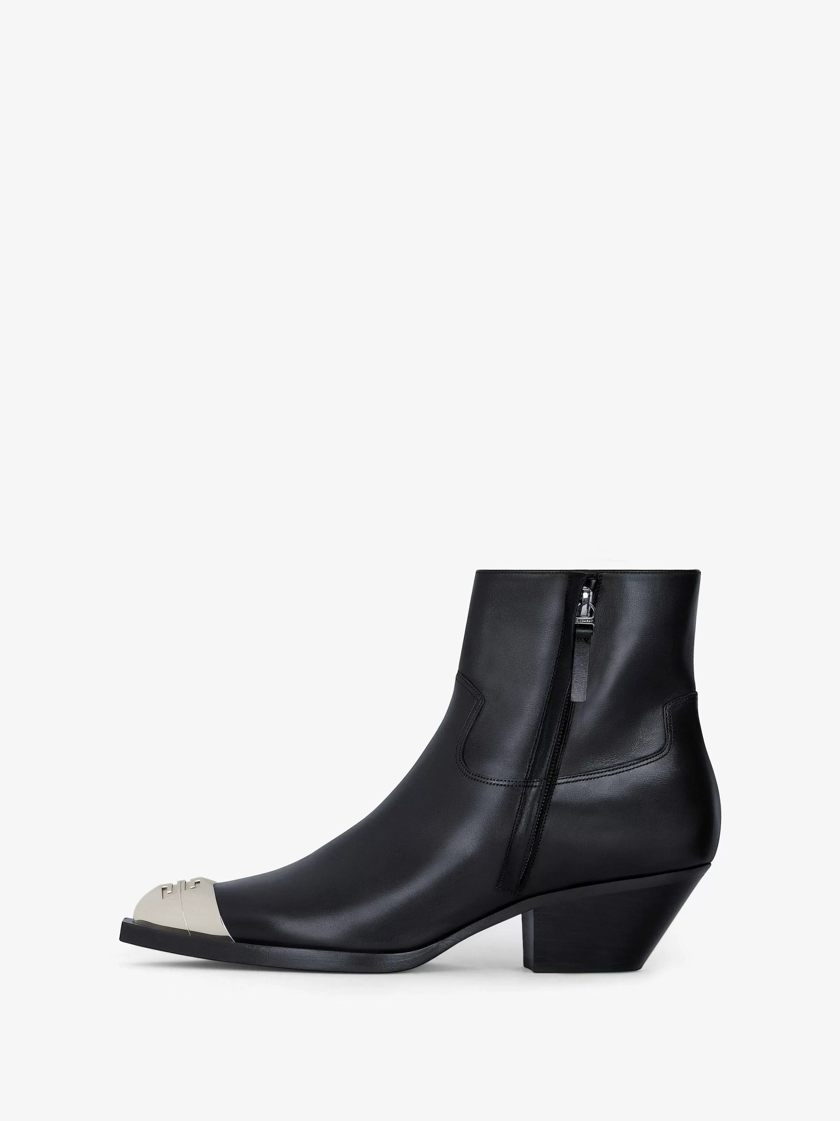 Givenchy Bottes Et Bottines>Bottines Western En Cuir Noir