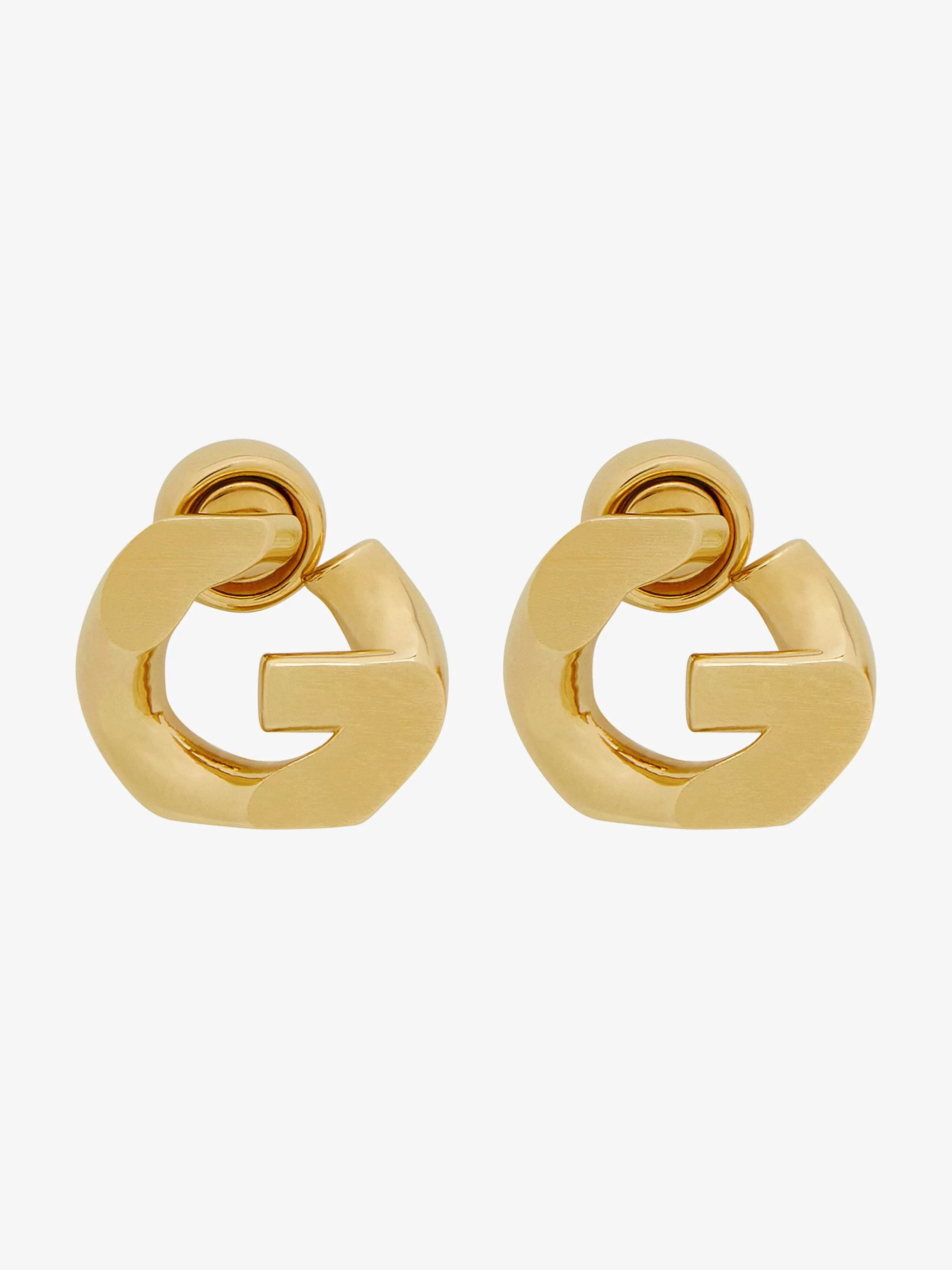 Givenchy Bijoux>Boucles D'Oreilles Chaine G Jaune Dore