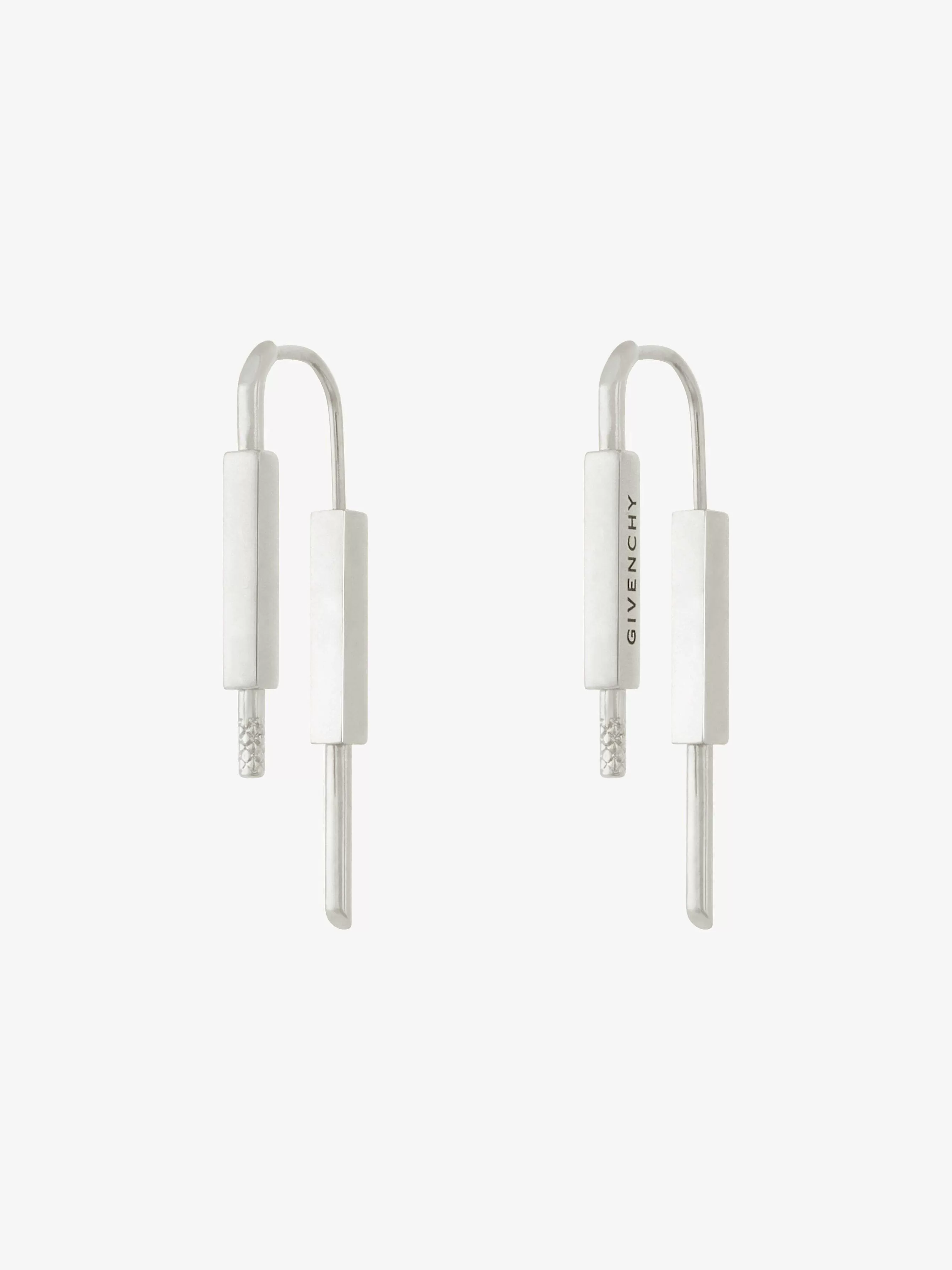 Givenchy Bijoux>Boucles D'Oreilles U Lock En Metal Argente