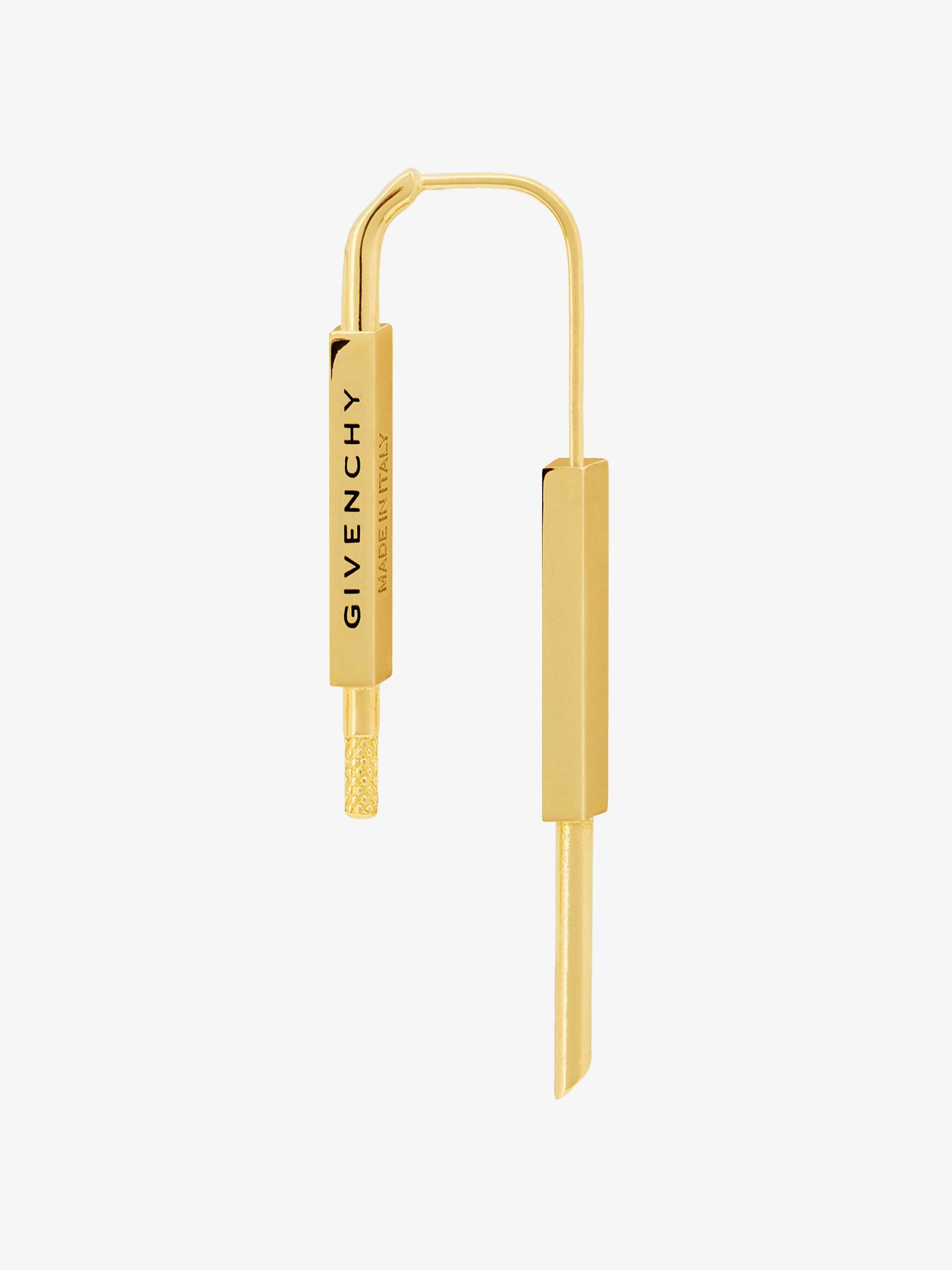 Givenchy Bijoux>Boucles D'Oreilles U Lock En Metal Jaune Dore