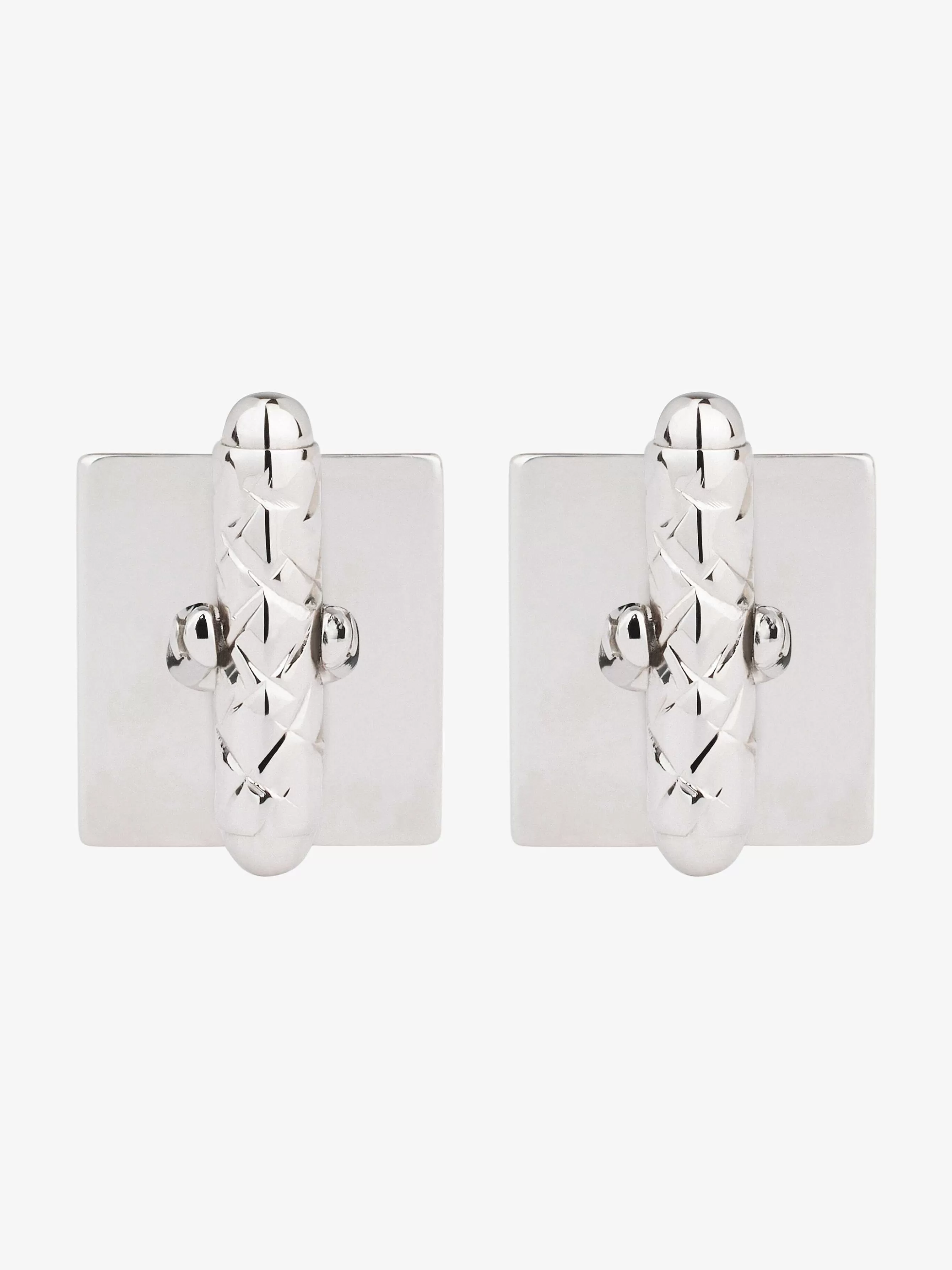 Givenchy Autres Accessoires>Boutons De Manchette 4G En Metal Argente