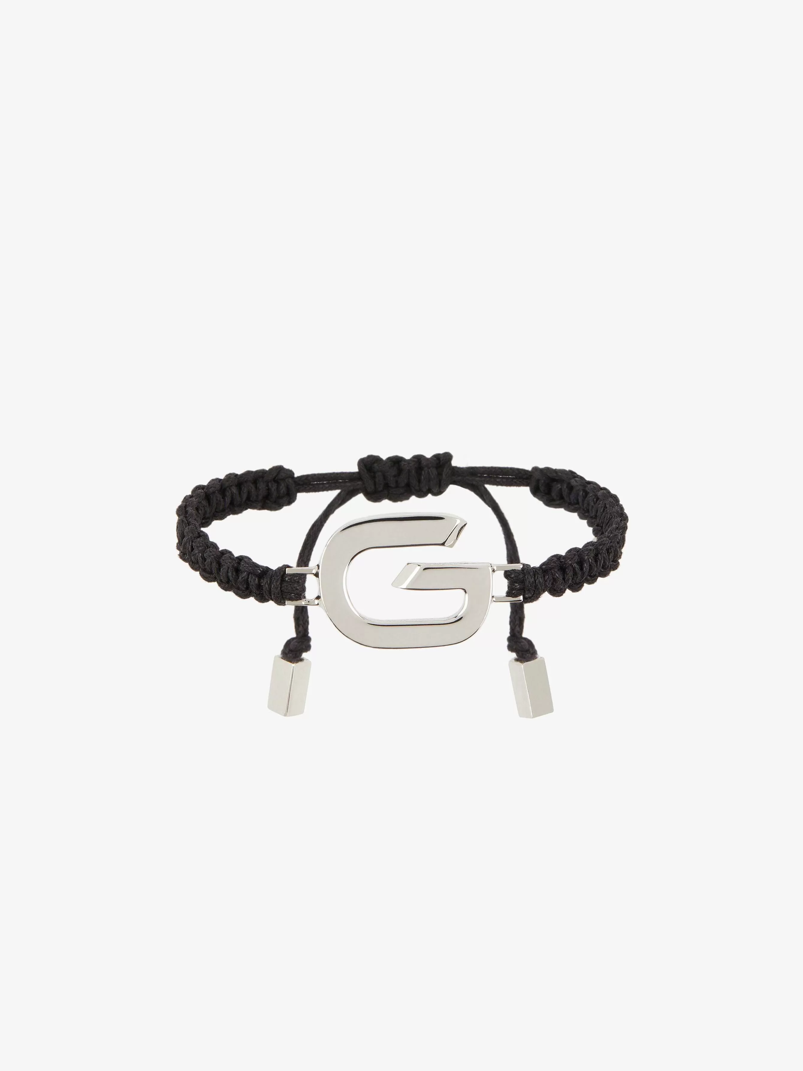 Givenchy Bijoux>Bracelet A Maillons G Avec Cordon Argente