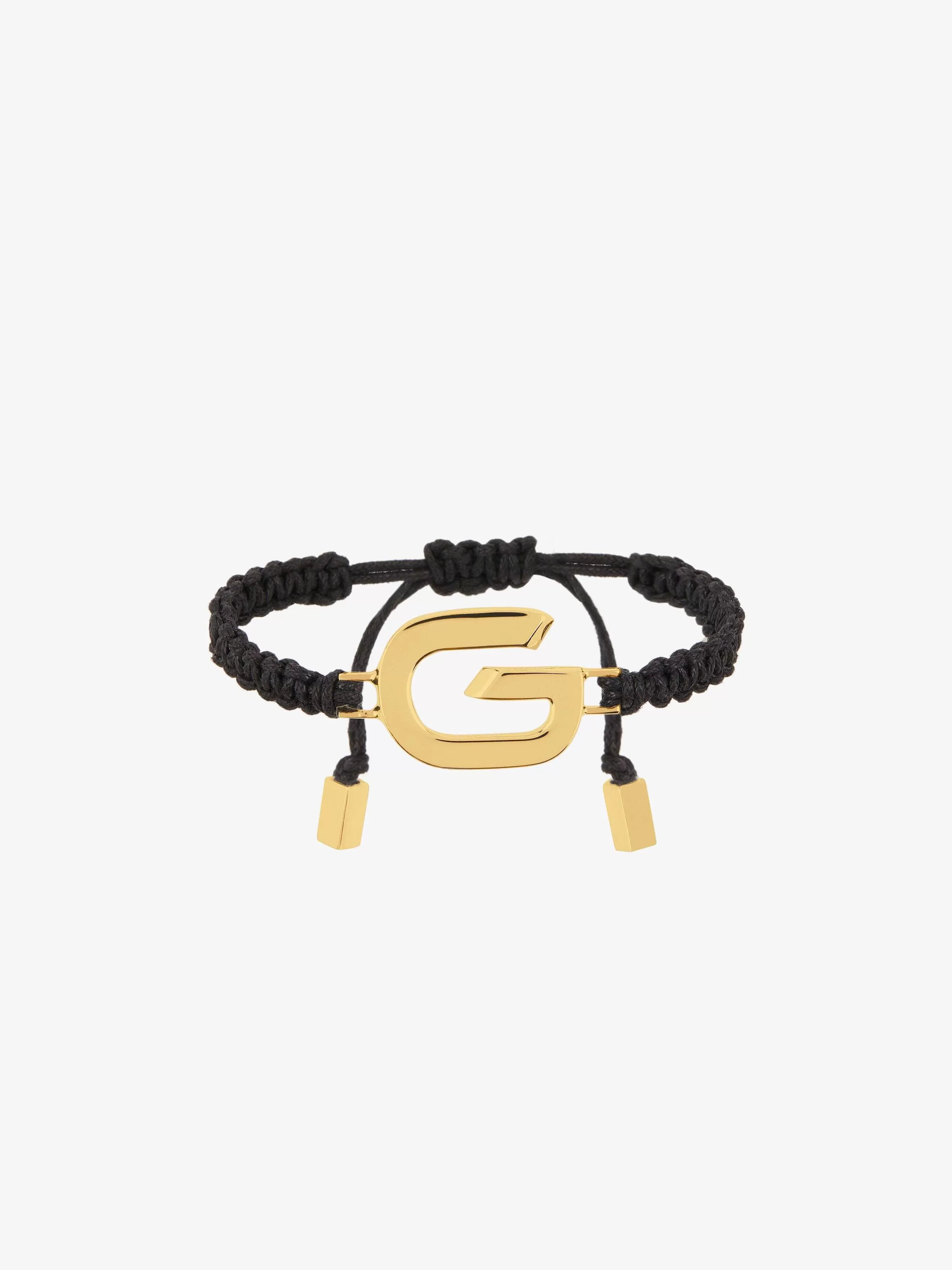 Givenchy Bijoux>Bracelet A Maillons G Avec Cordon Jaune Dore