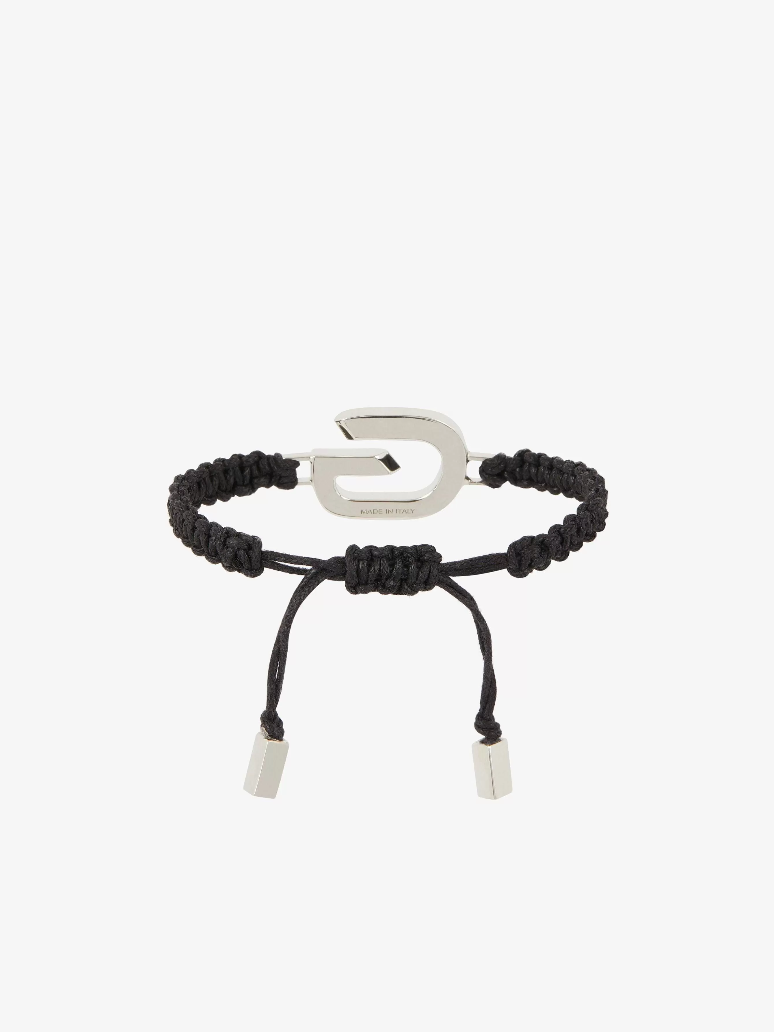 Givenchy Bijoux>Bracelet A Maillons G Avec Cordon Argente