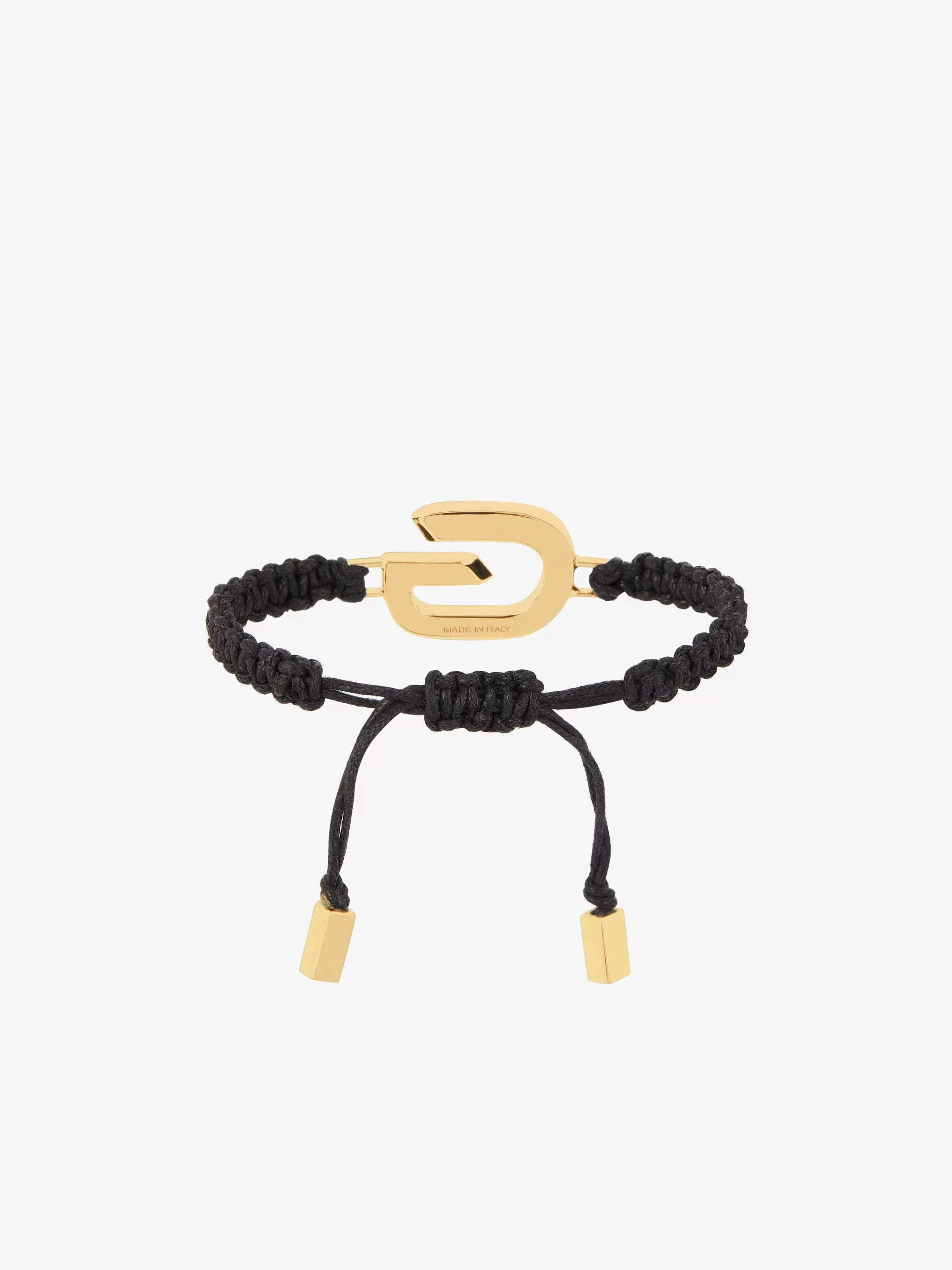 Givenchy Bijoux>Bracelet A Maillons G Avec Cordon Jaune Dore