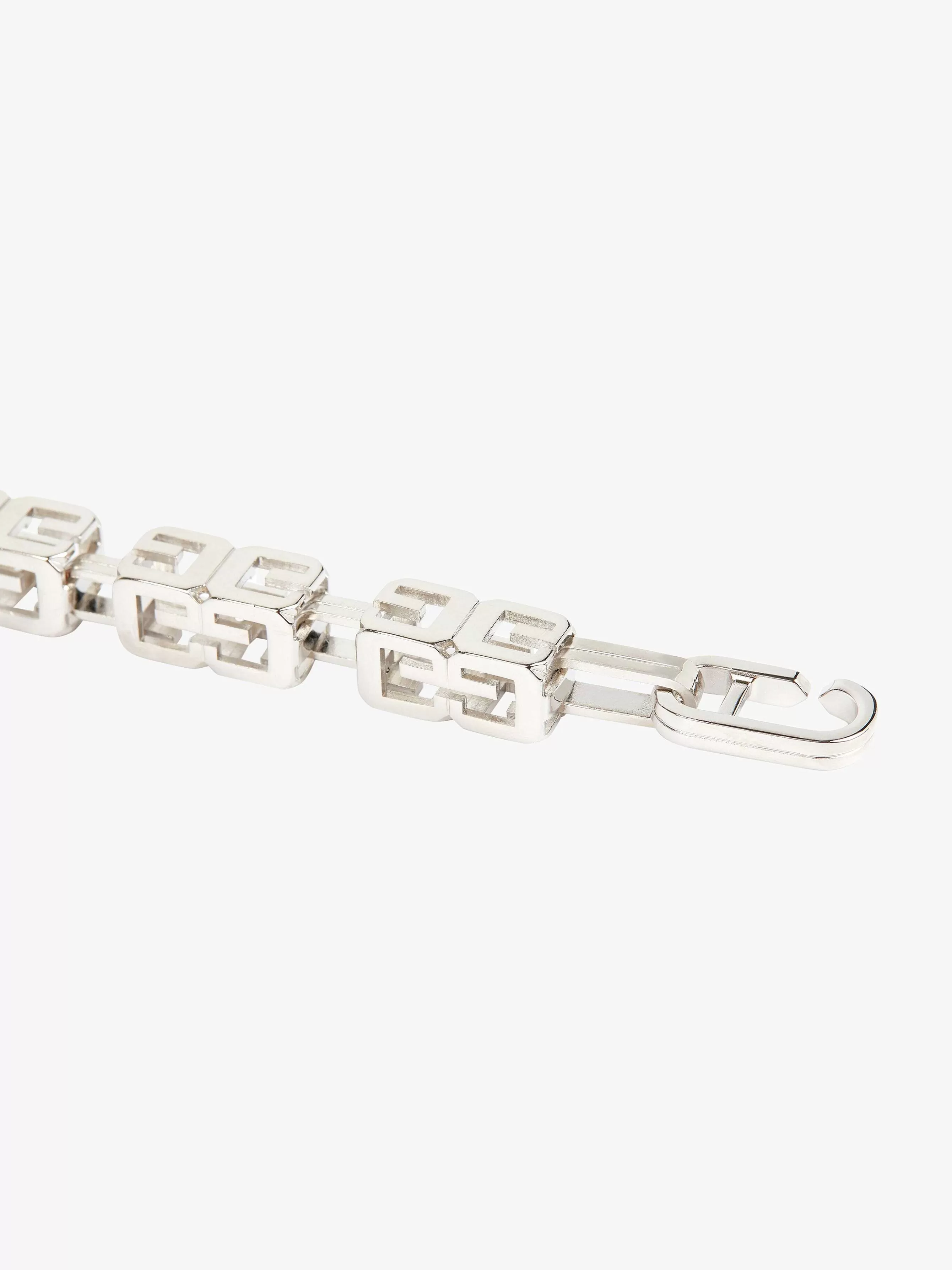 Givenchy Autres Accessoires>Bracelet Chaine G Cube En Metal Palladium