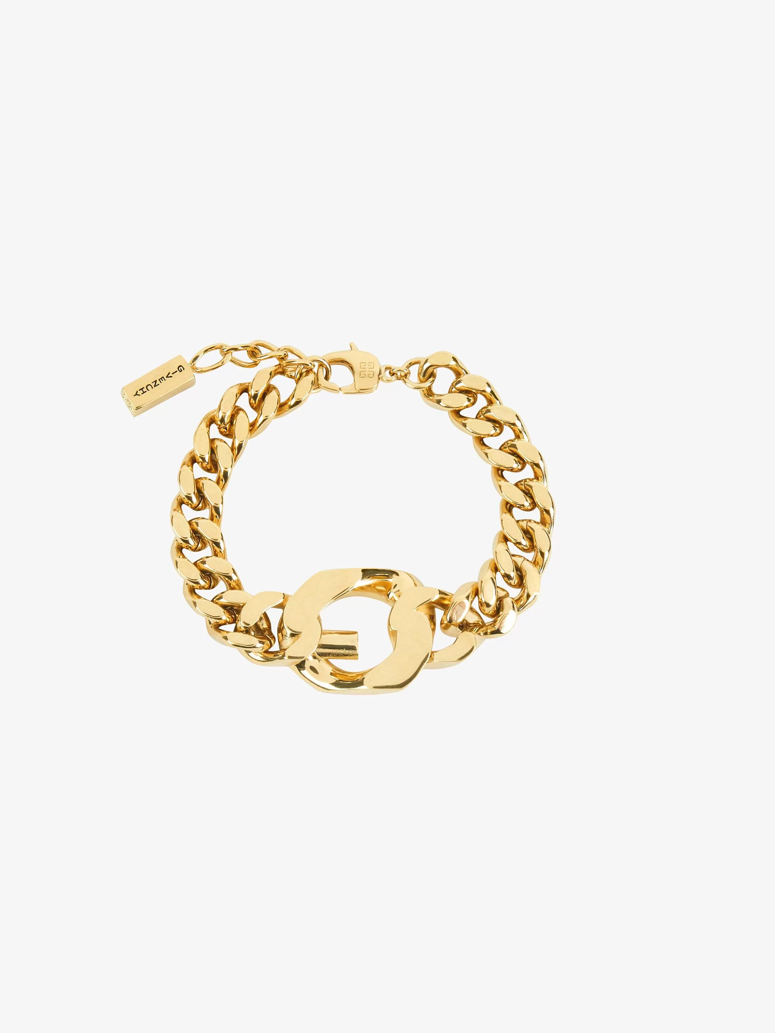 Givenchy Bijoux>Bracelet Chaine G En Metal Jaune Dore