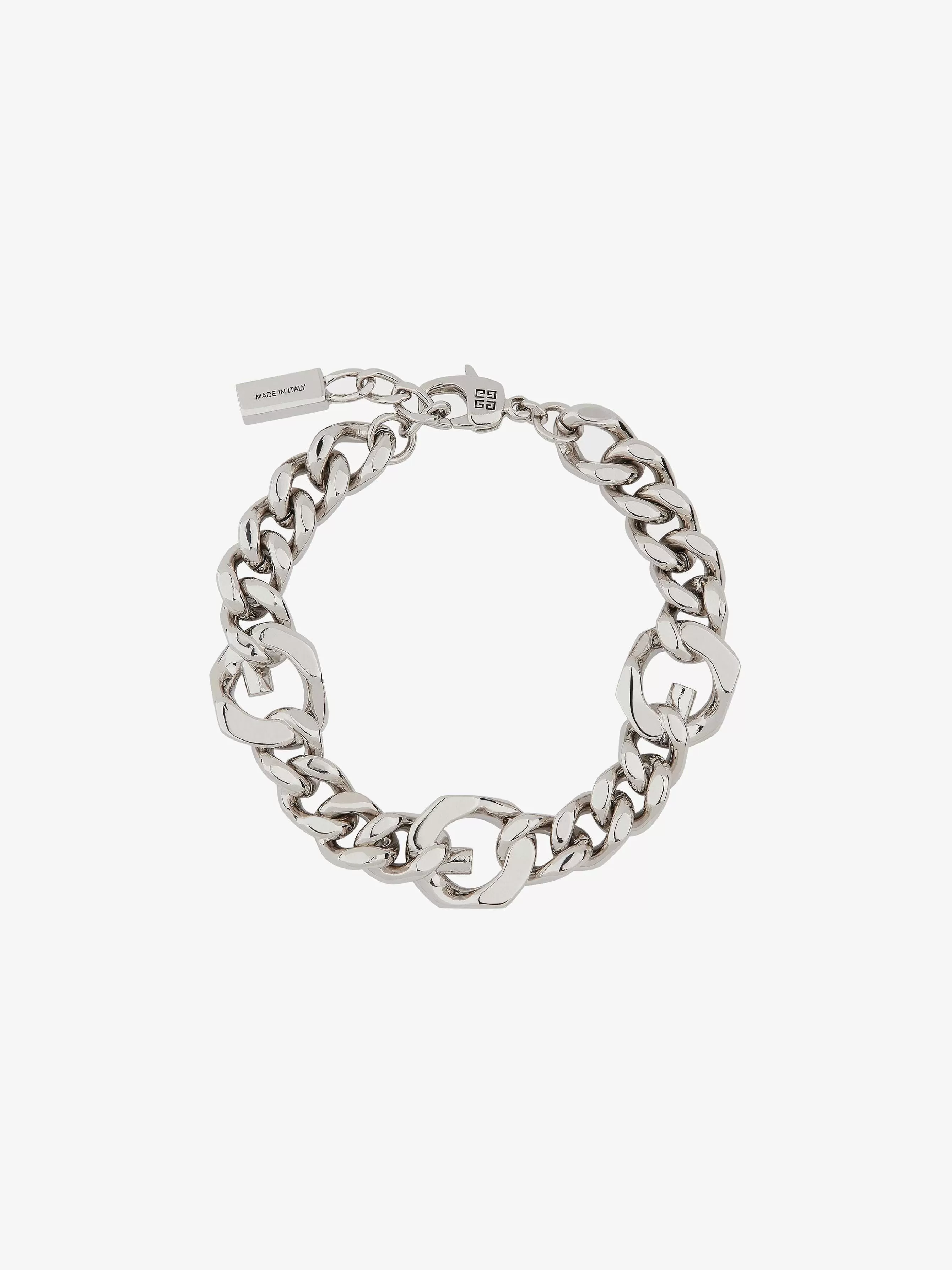 Givenchy Bijoux>Bracelet Chaine G En Metal Argente