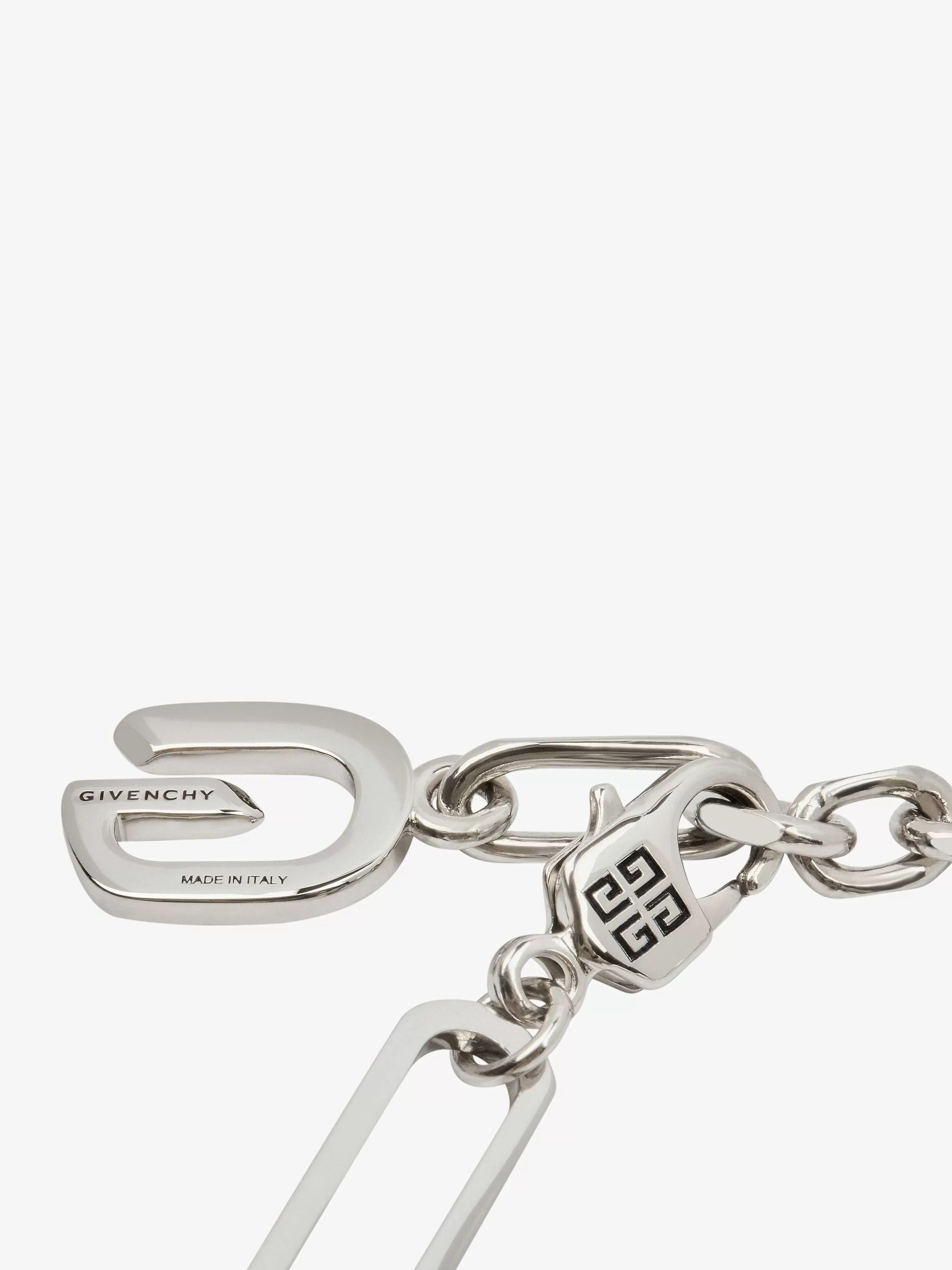 Givenchy Bijoux>Bracelet G Link En Metal Avec Perles Blanc/Argente