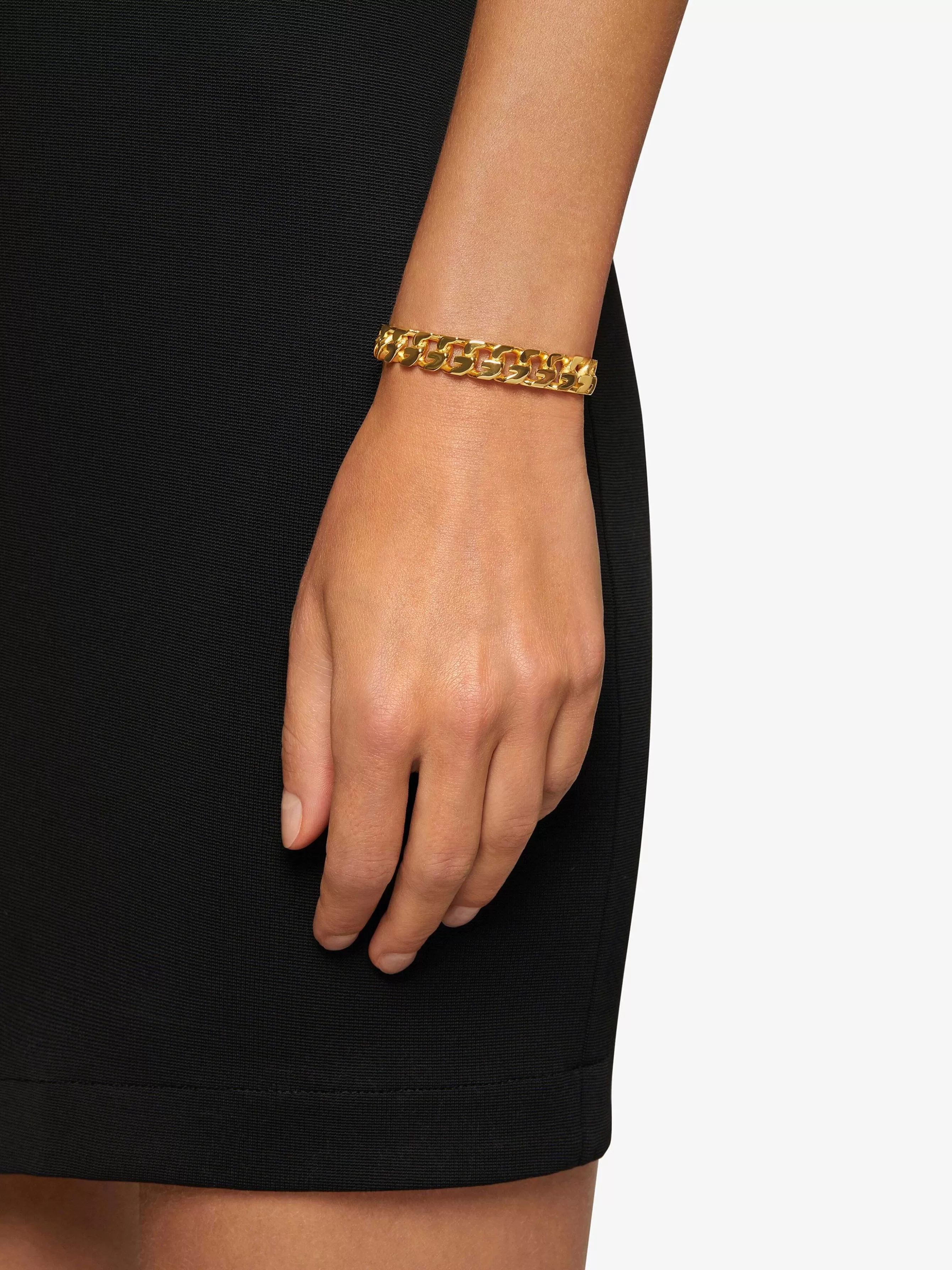 Givenchy Bijoux>Bracelet Ouvert Chaine G Jaune Dore