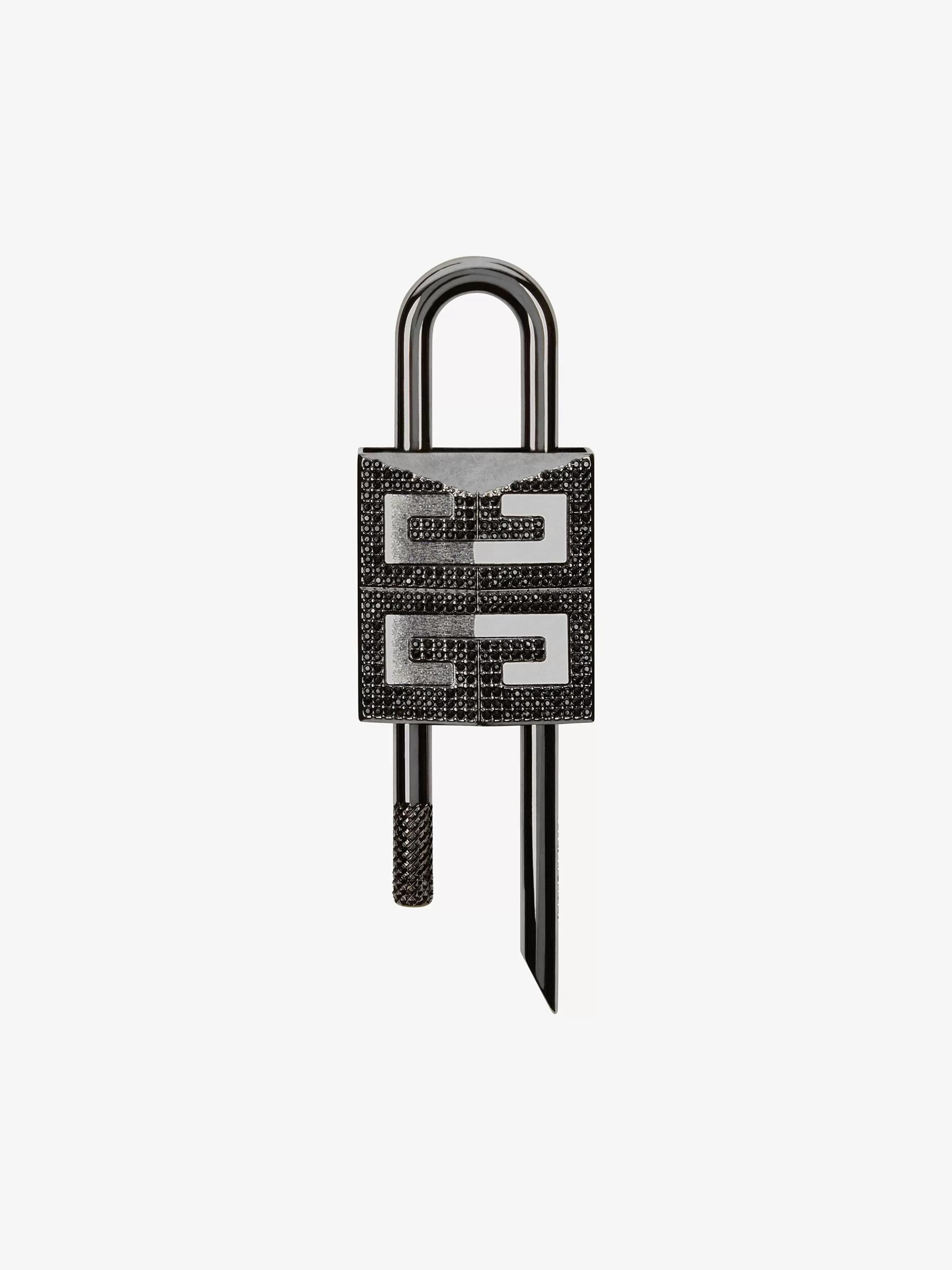 Givenchy Autres Accessoires>Cadenas 4G En Metal Avec Strass Noir