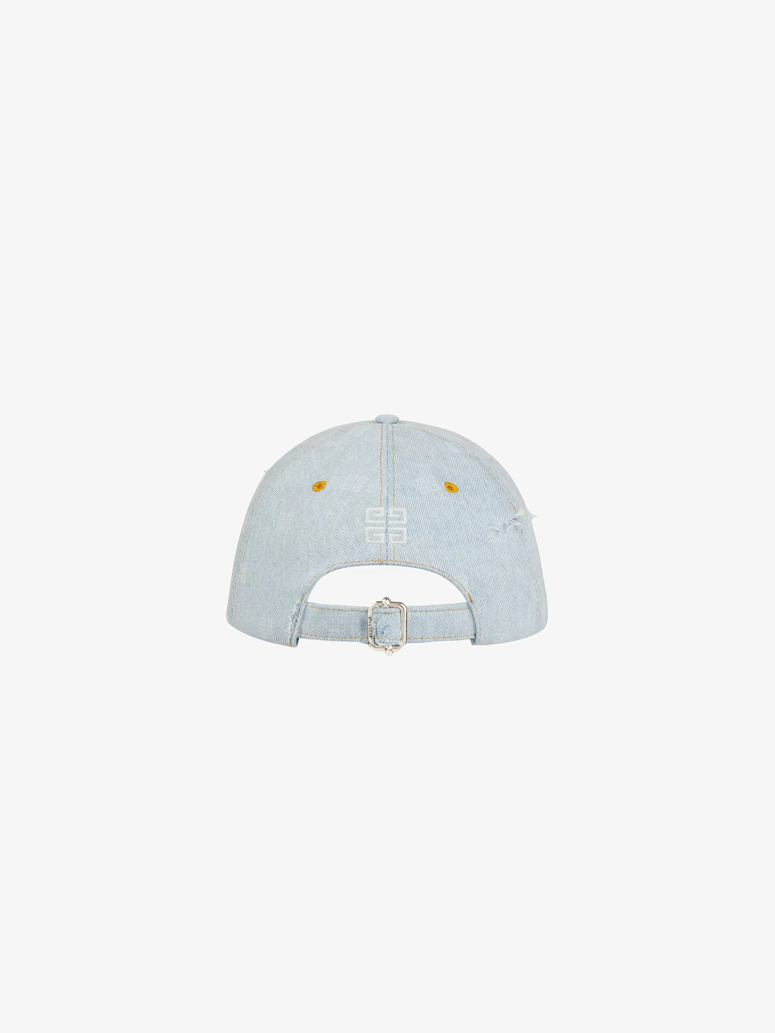 Givenchy Autres Accessoires>Casquette En Denim Delave 4G Nuage Bleu