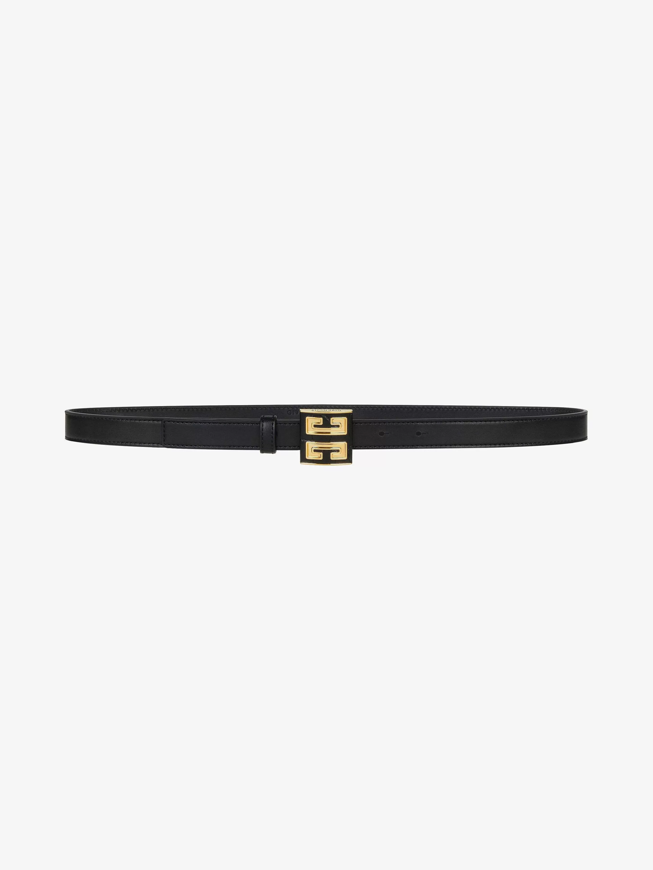 Givenchy Ceintures>Ceinture 4G En Cuir Noir