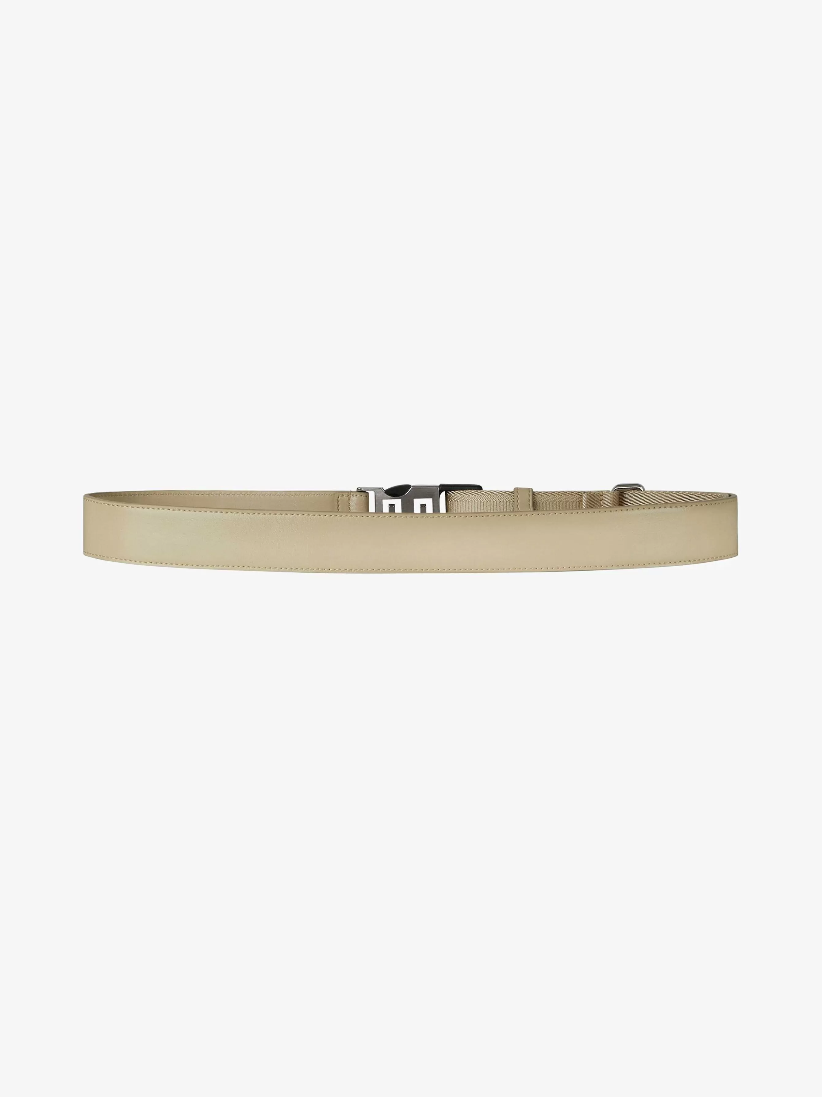 Givenchy Ceintures>Ceinture 4G En Cuir Et Toile Beige Naturel