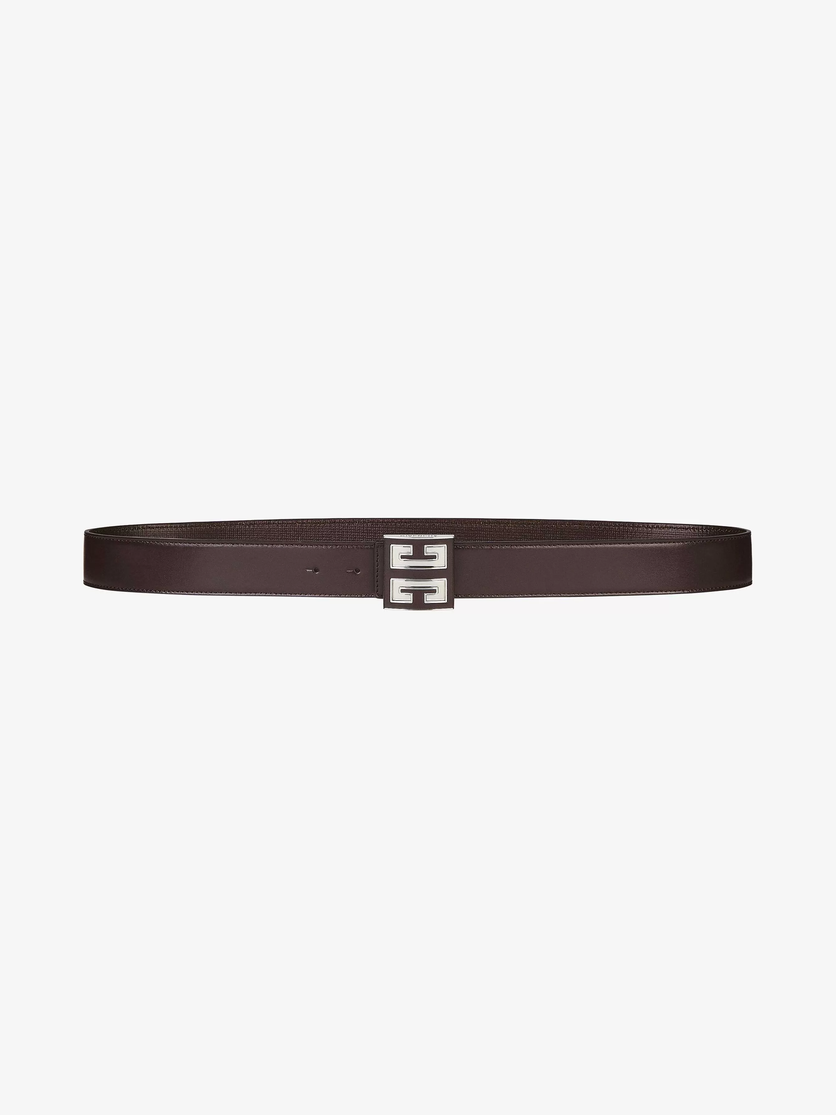 Givenchy Ceintures>Ceinture Reversible 4G En Cuir Classique 4G Marron Fonce