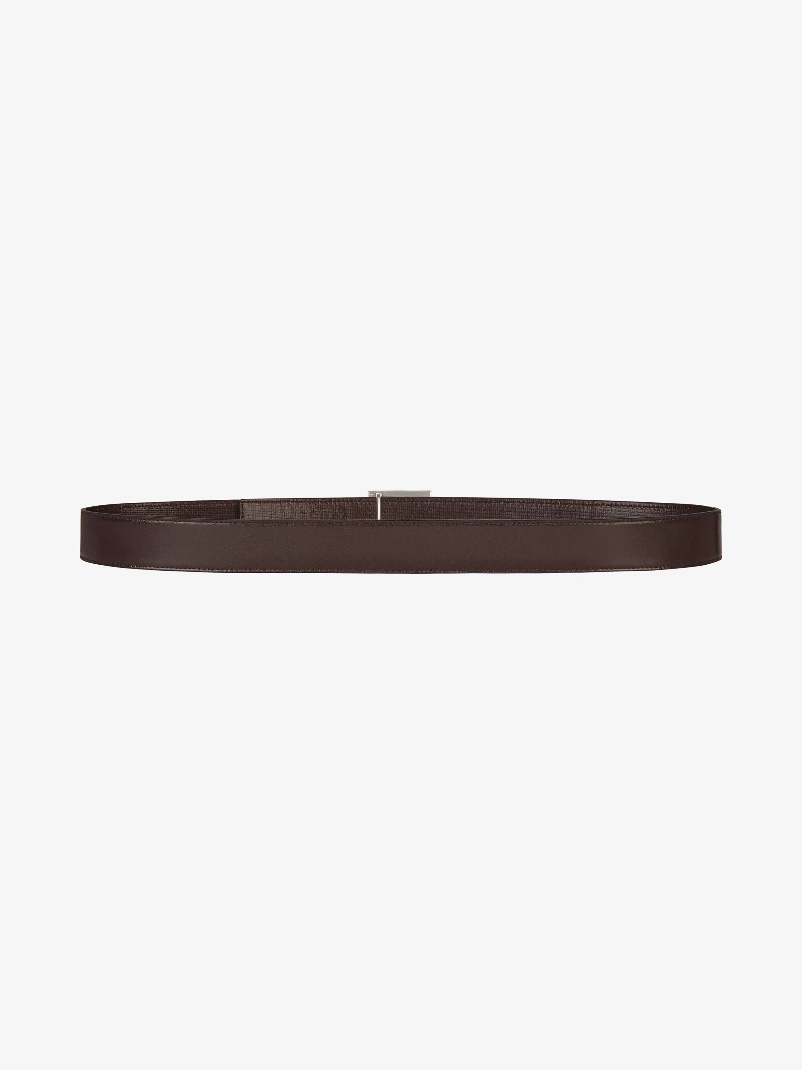 Givenchy Ceintures>Ceinture Reversible 4G En Cuir Classique 4G Marron Fonce