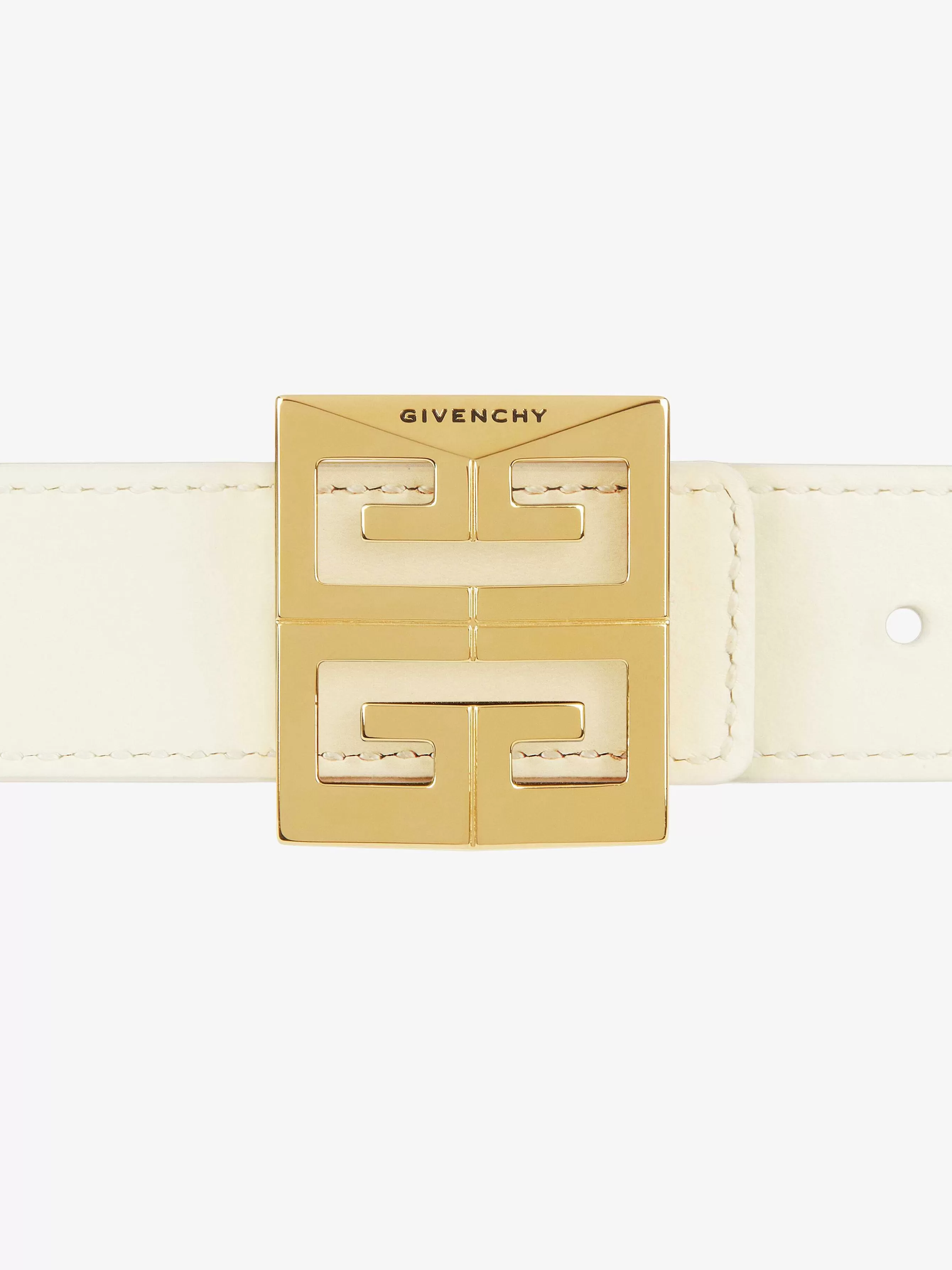 Givenchy Ceintures>Ceinture Reversible 4G En Toile Enduite Beige Naturel