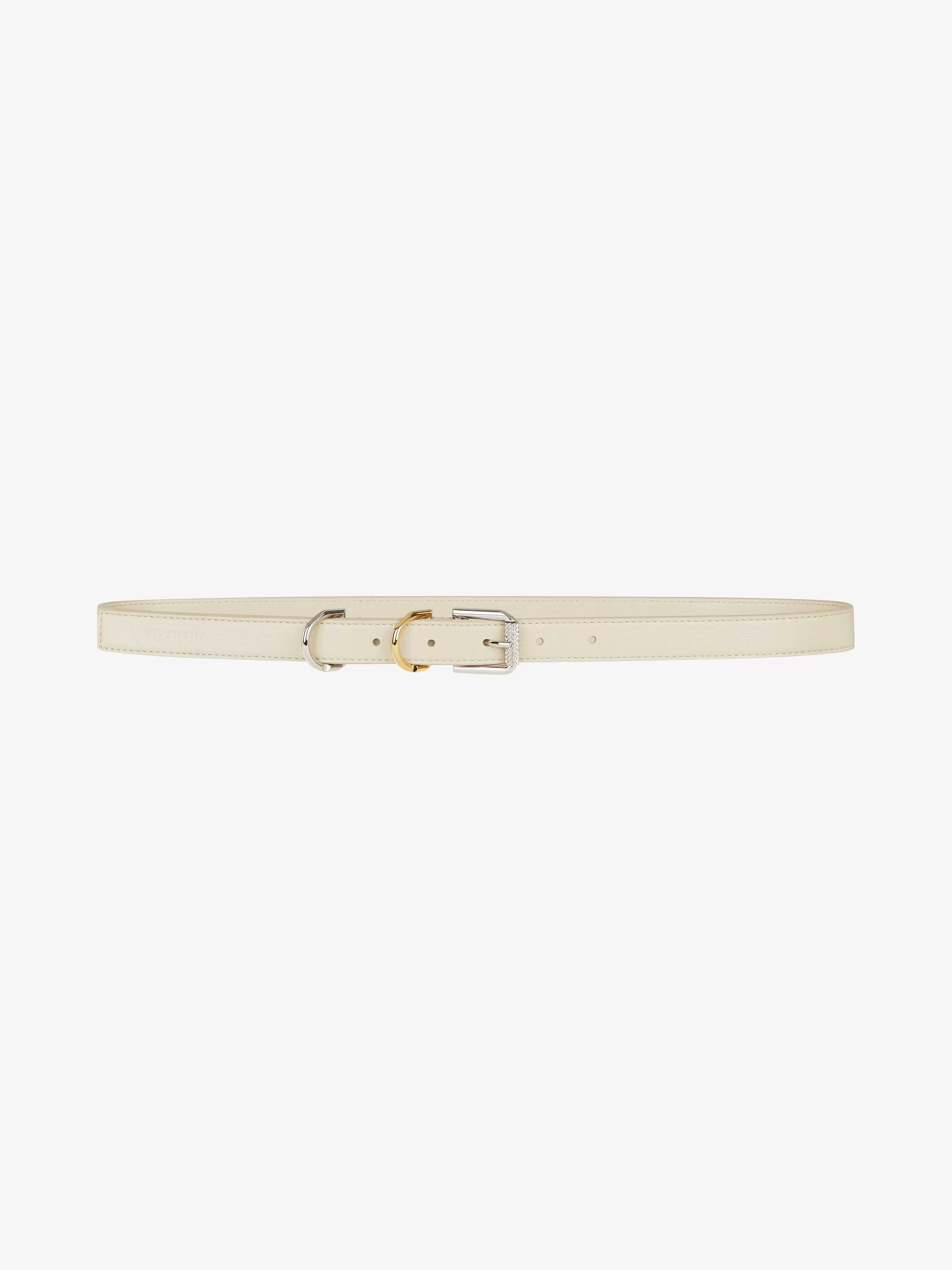 Givenchy Ceintures>Ceinture Voyou En Cuir Beige Naturel