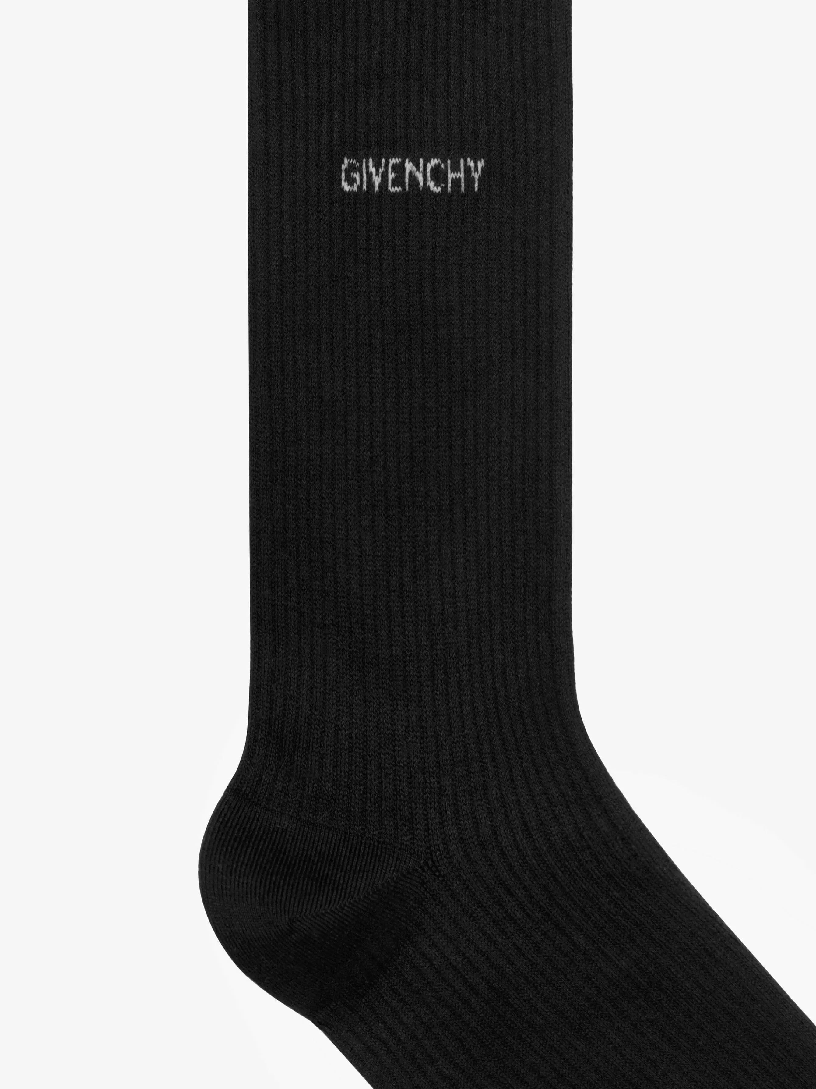 Givenchy Sous-Vetement>Chaussettes En Coton Noir