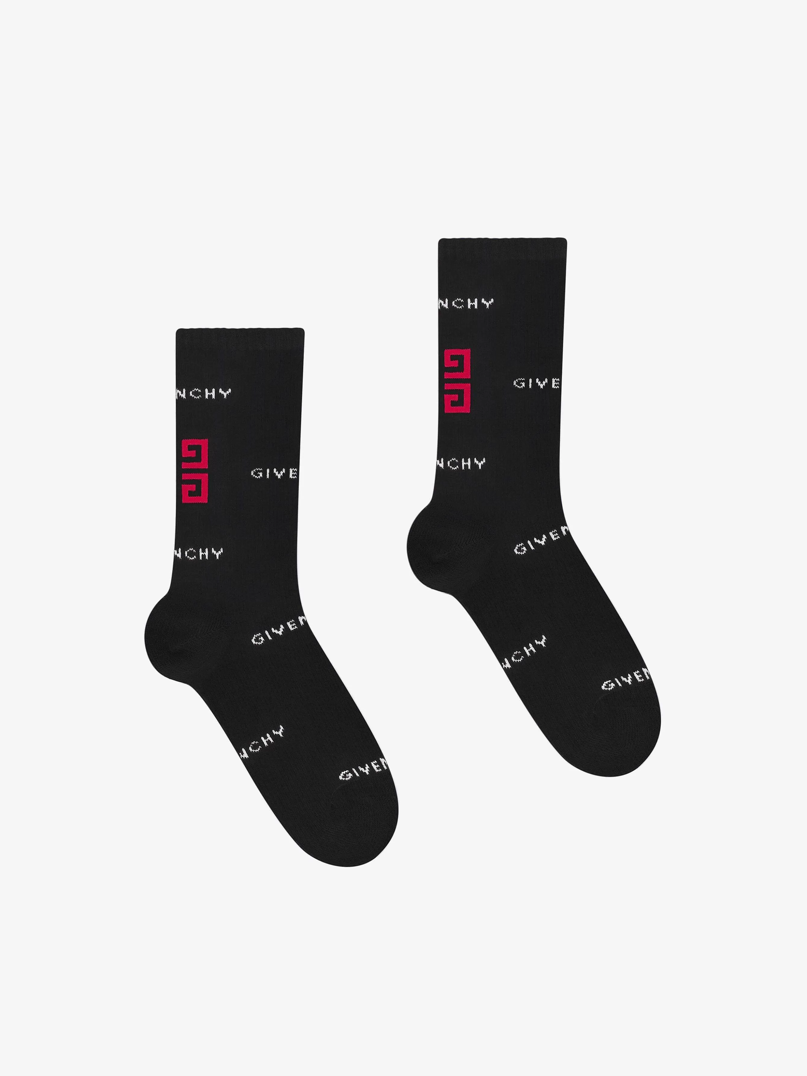 Givenchy Garçon (4 À 12 Ans)>Chaussettes En Jacquard 4G Noir