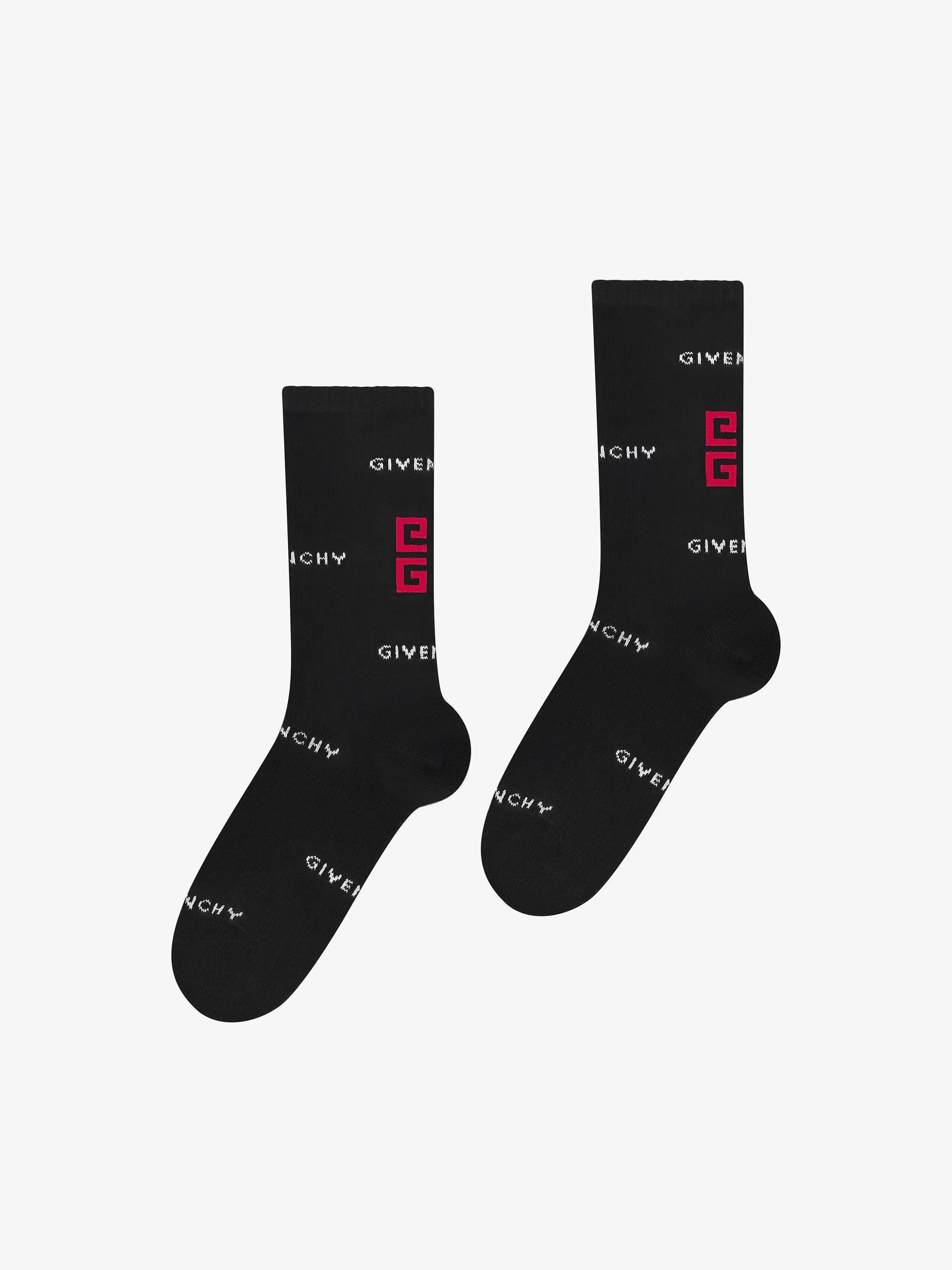 Givenchy Garçon (4 À 12 Ans)>Chaussettes En Jacquard 4G Noir