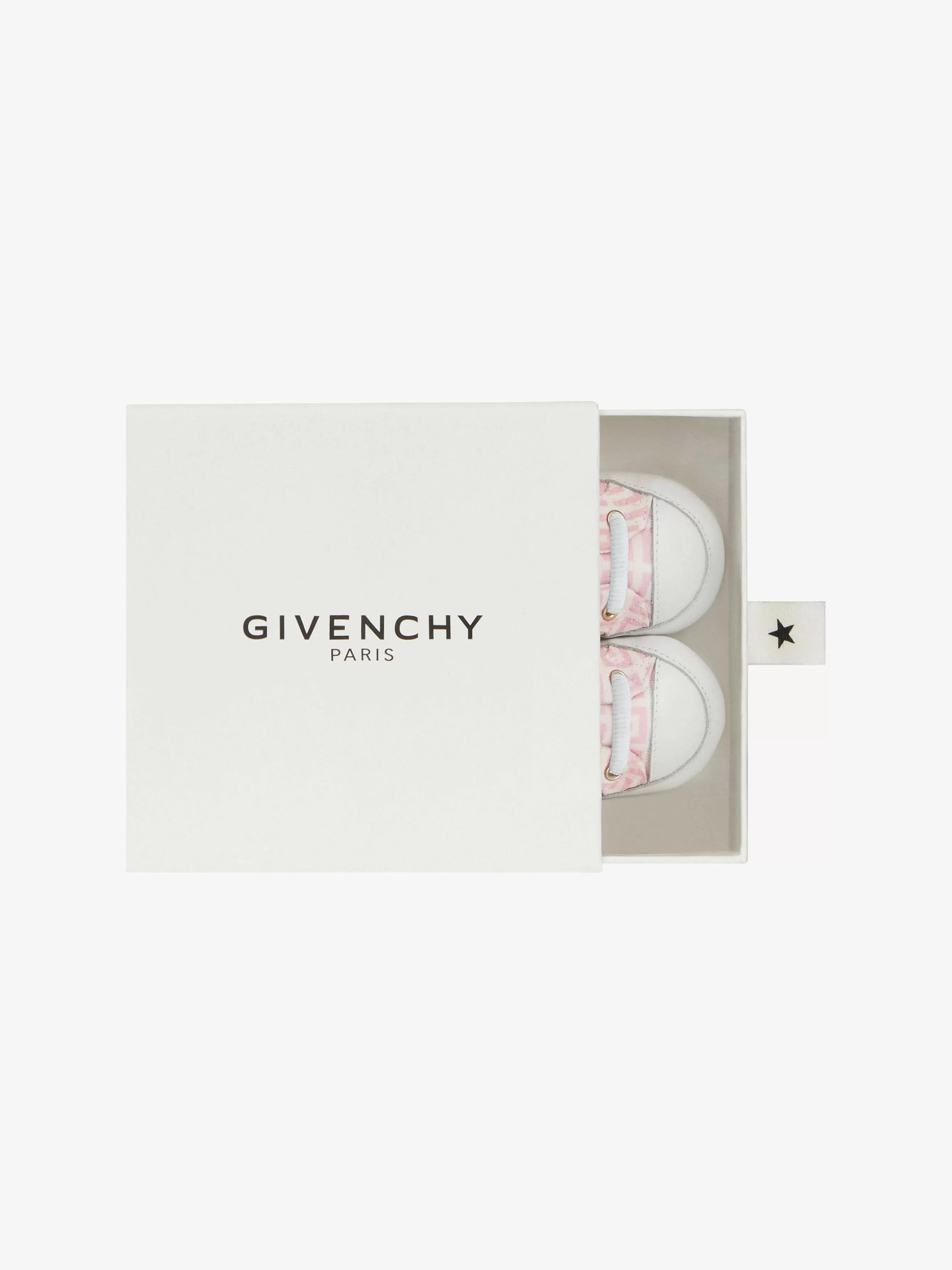 Givenchy Bébé (1 Mois À 3 Ans)>Chaussons En Jacquard 4G Rose Pale/Blanc