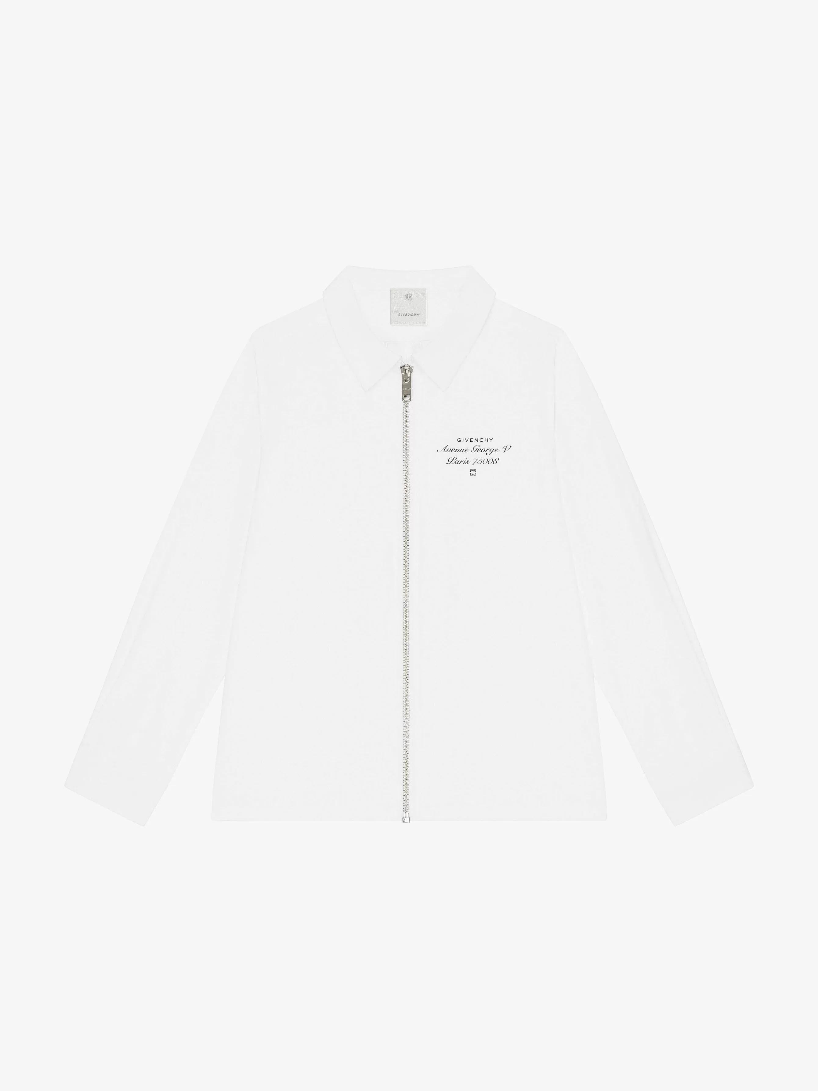 Givenchy Garçon (4 À 12 Ans)>Chemise A Manches Longues En Popeline Blanc