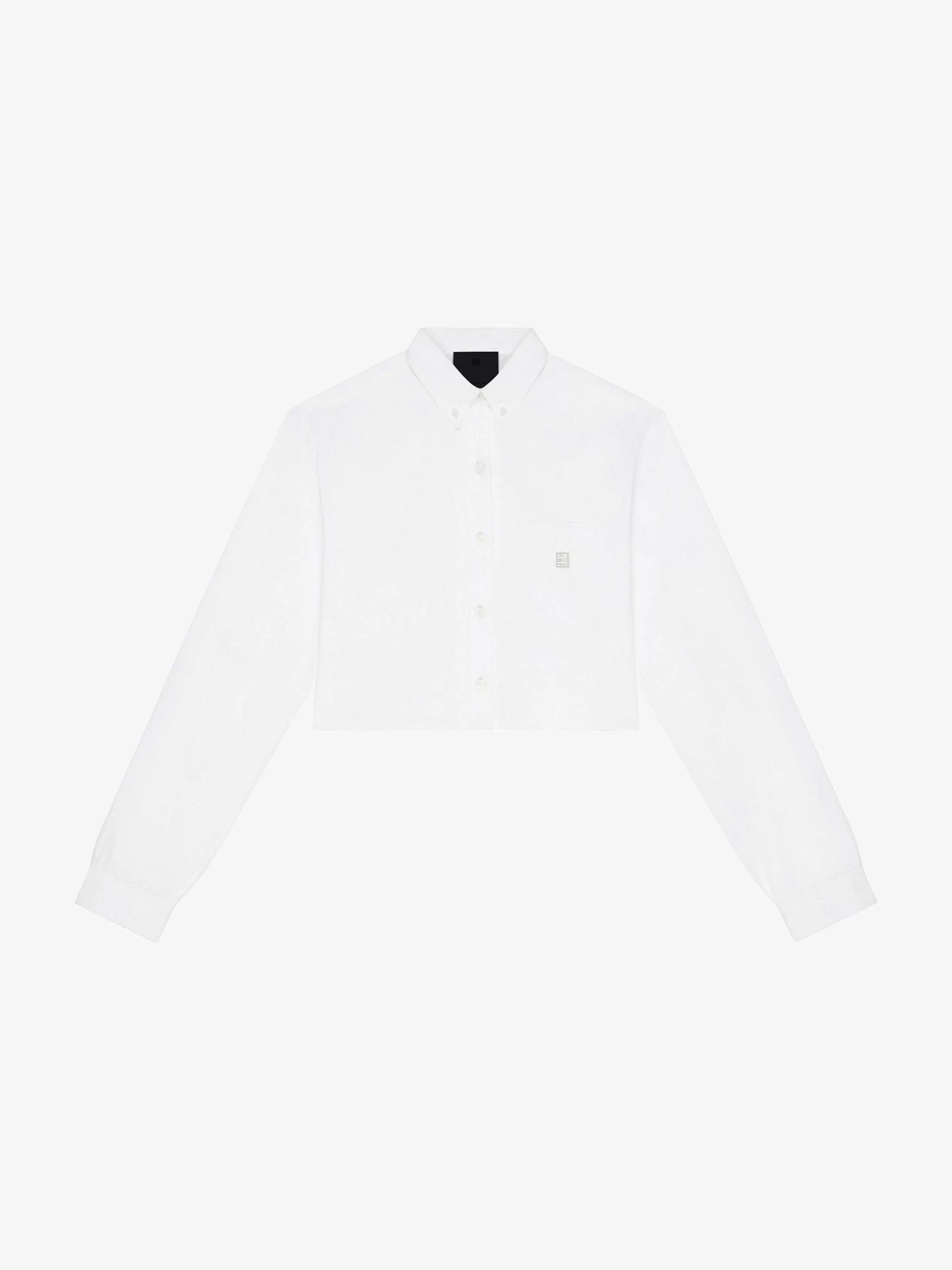 Givenchy Hauts Et Chemises>Chemise Courte En Popeline Blanc